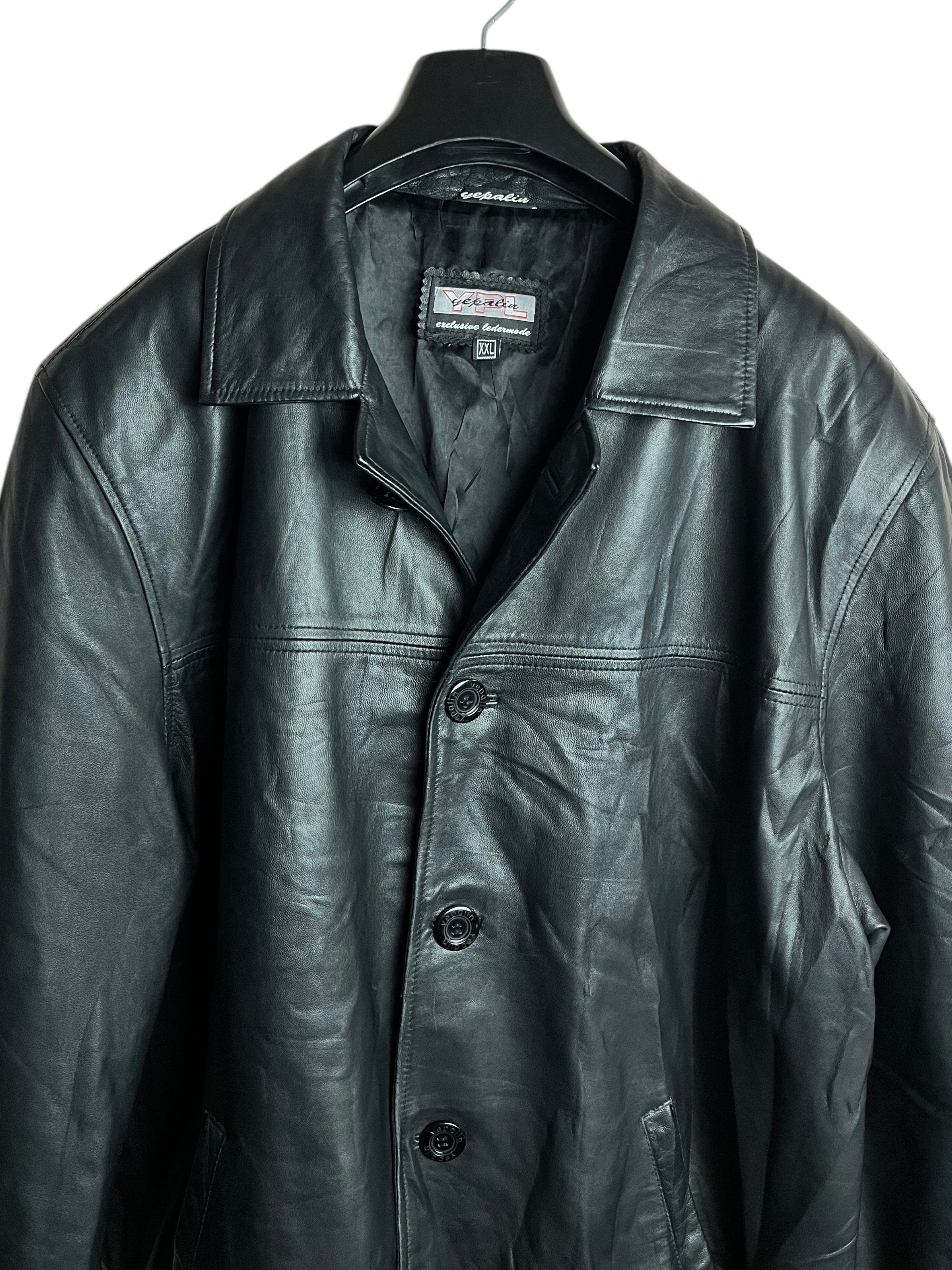 Vintage Deri Ceket (Kadın XXL)