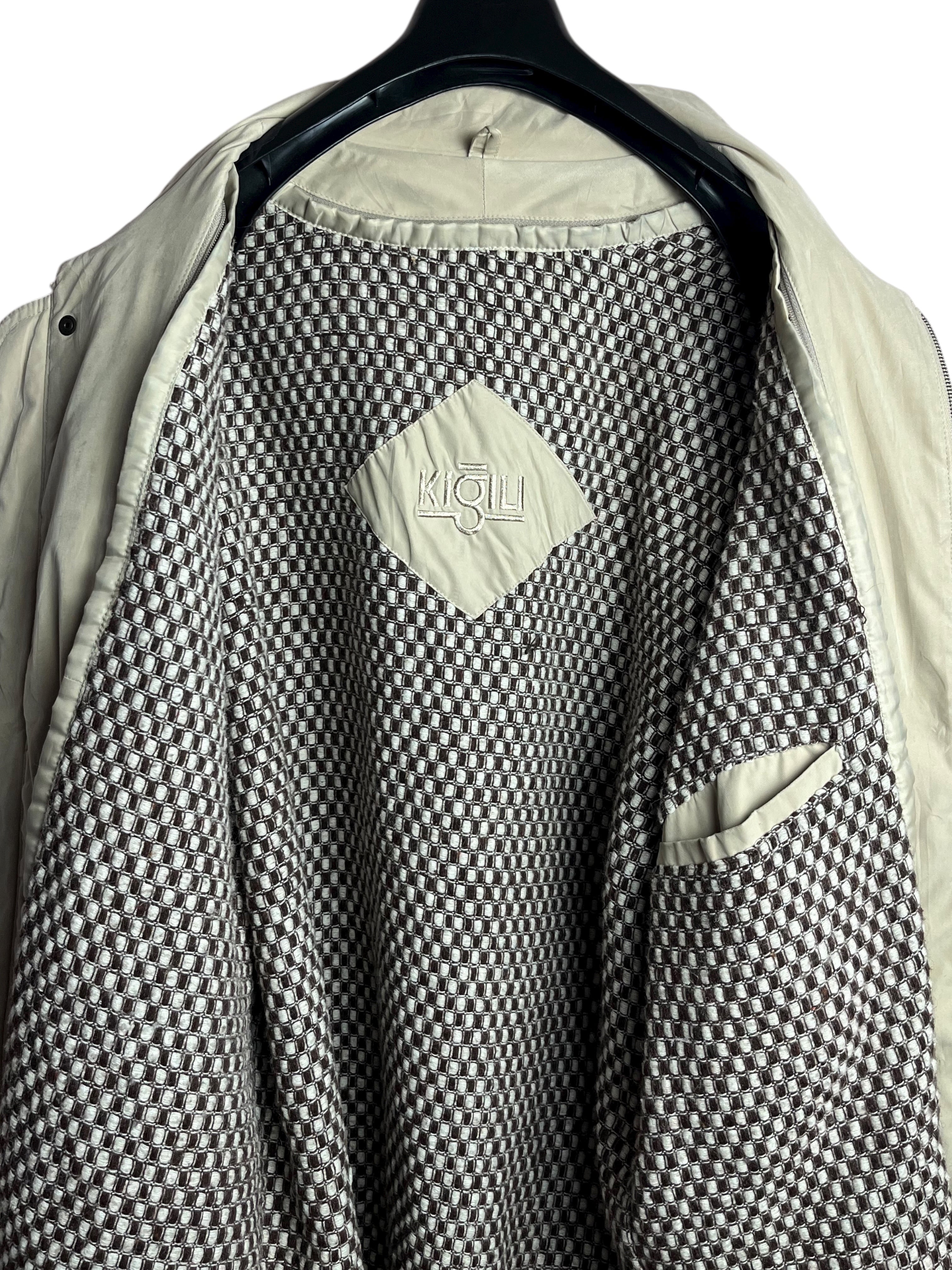 Kiğılı 90s Oversize Uzun Vintage Mont (XL)