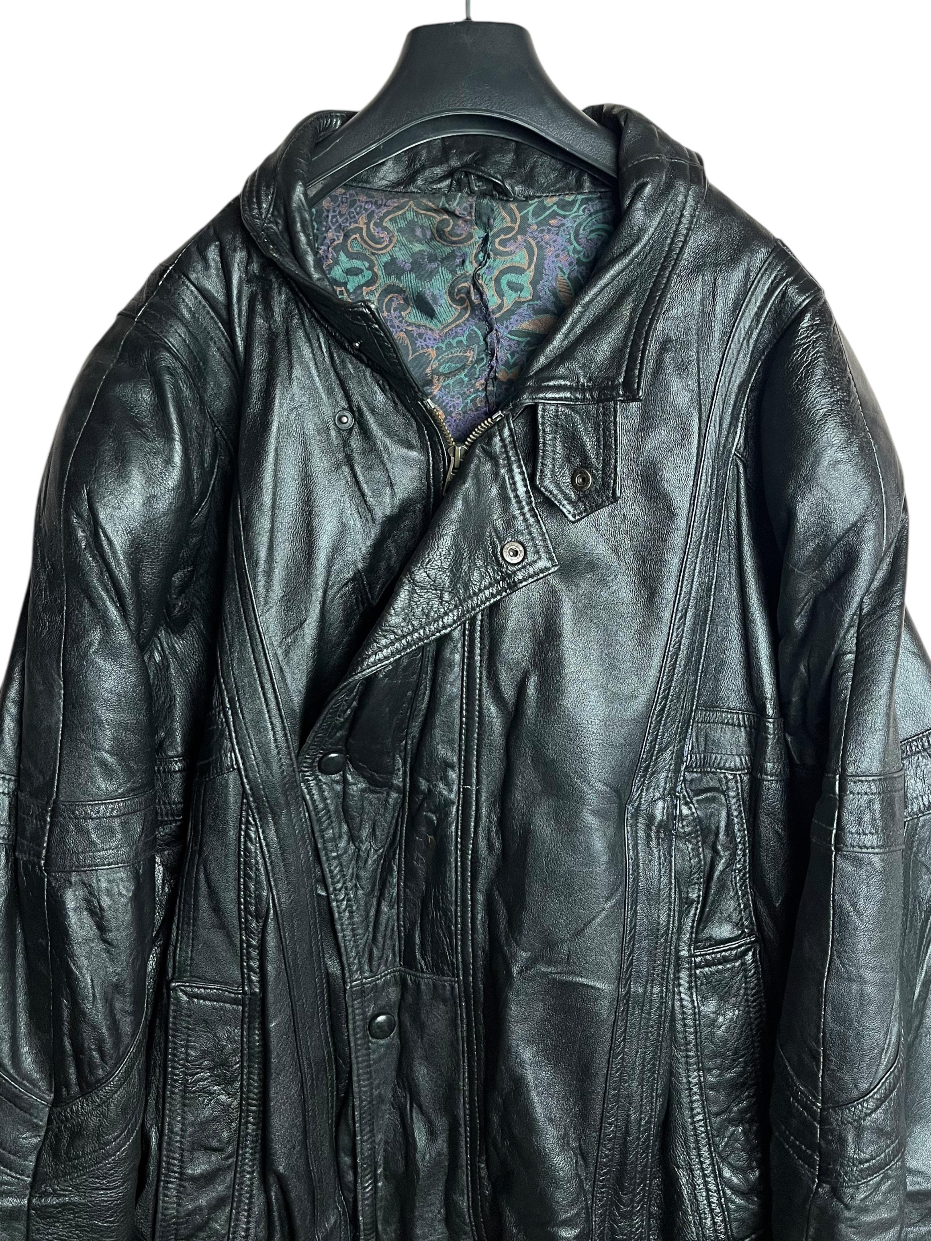 Bomber Vintage Hakiki Deri Ceket (Large)