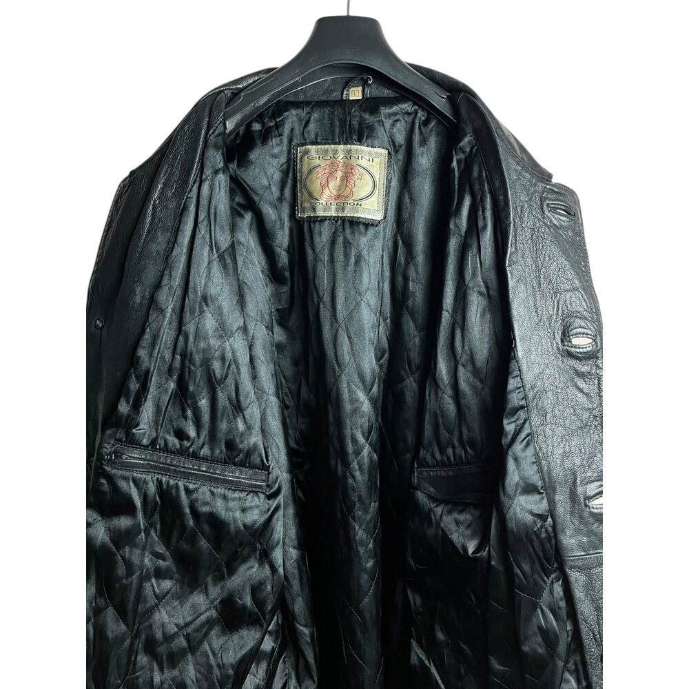 Oversize Vintage Deri Ceket (Large)