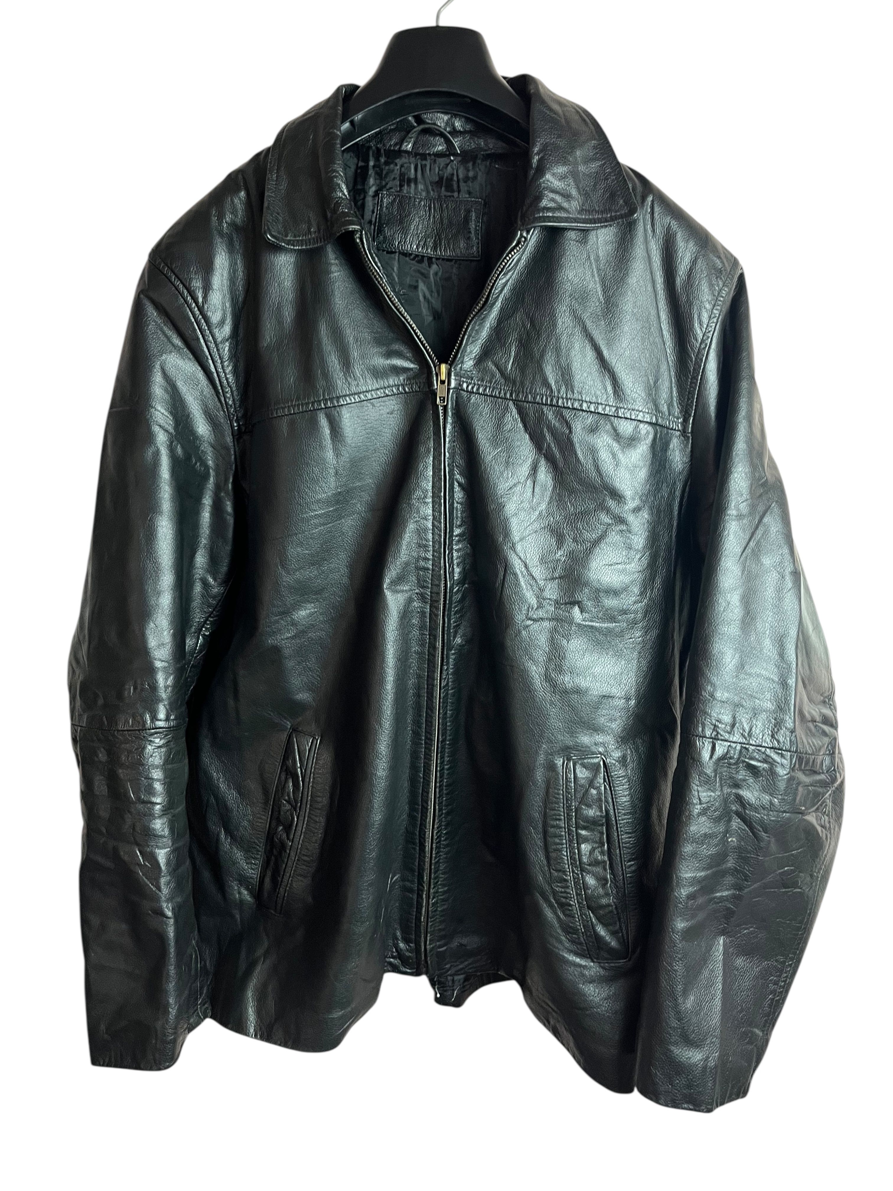 Vintage Deri Ceket (XL)
