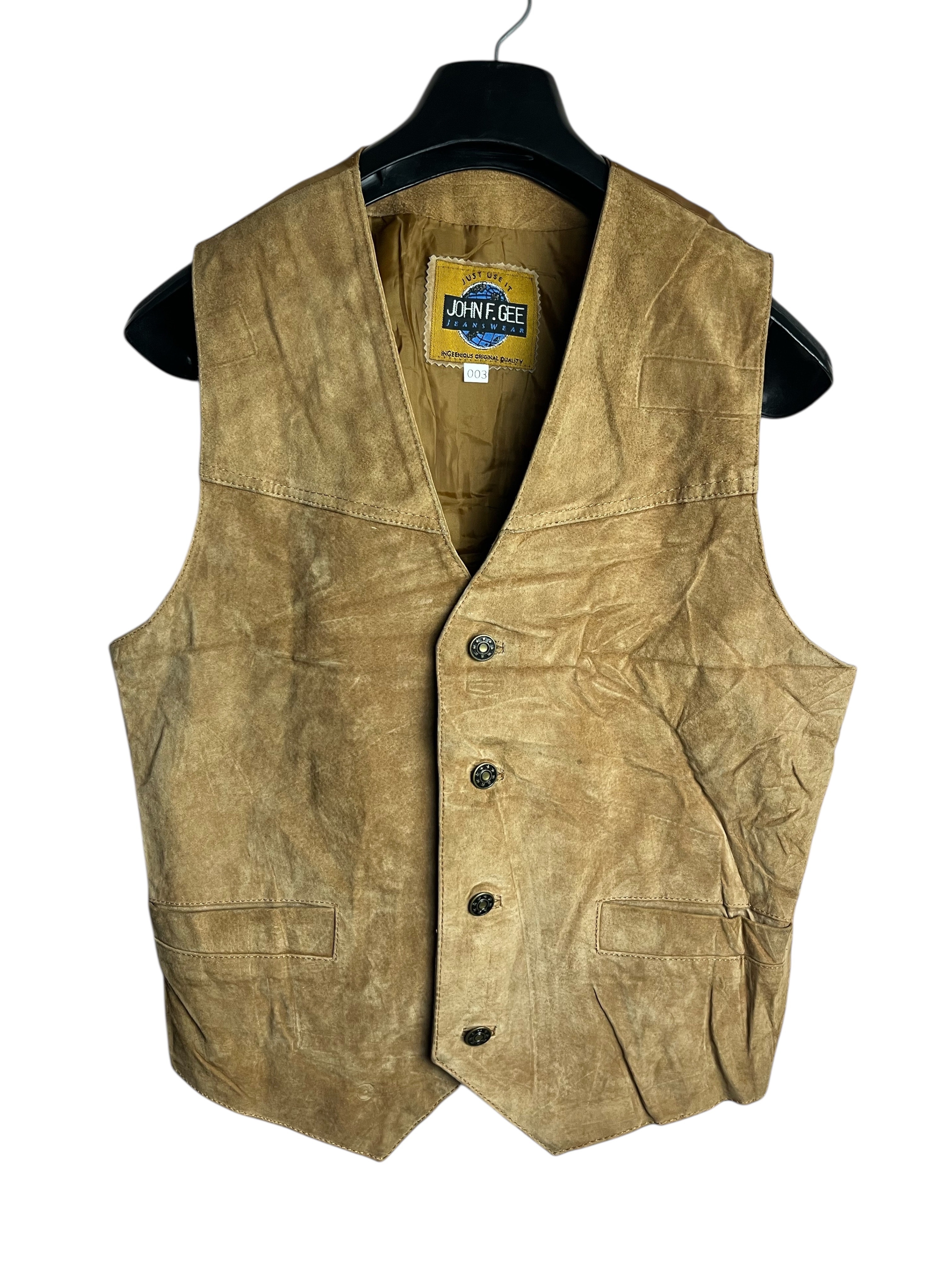 Vintage Deri Yelek (Small)