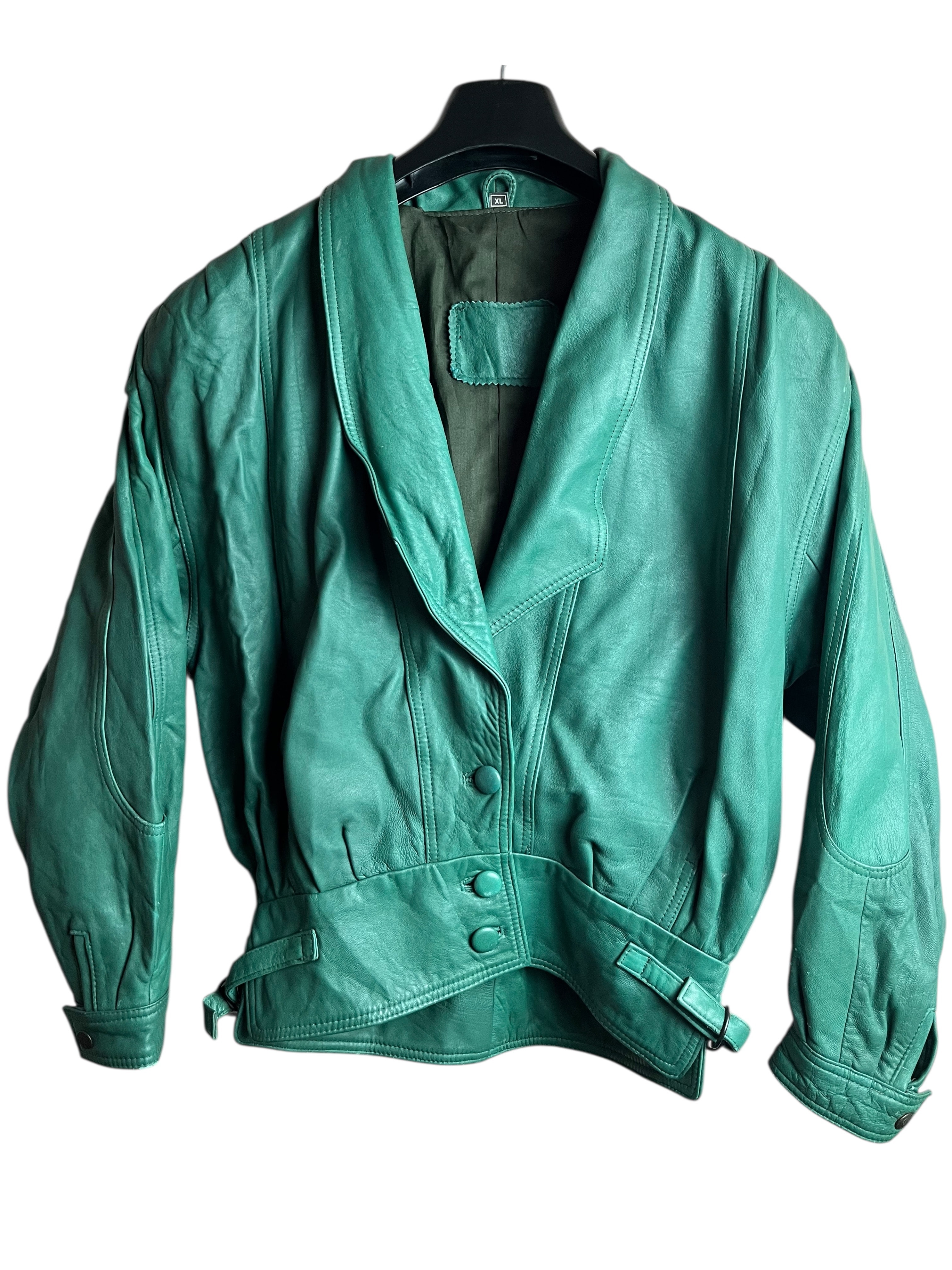 Vintage Deri Ceket (Kadın XL)