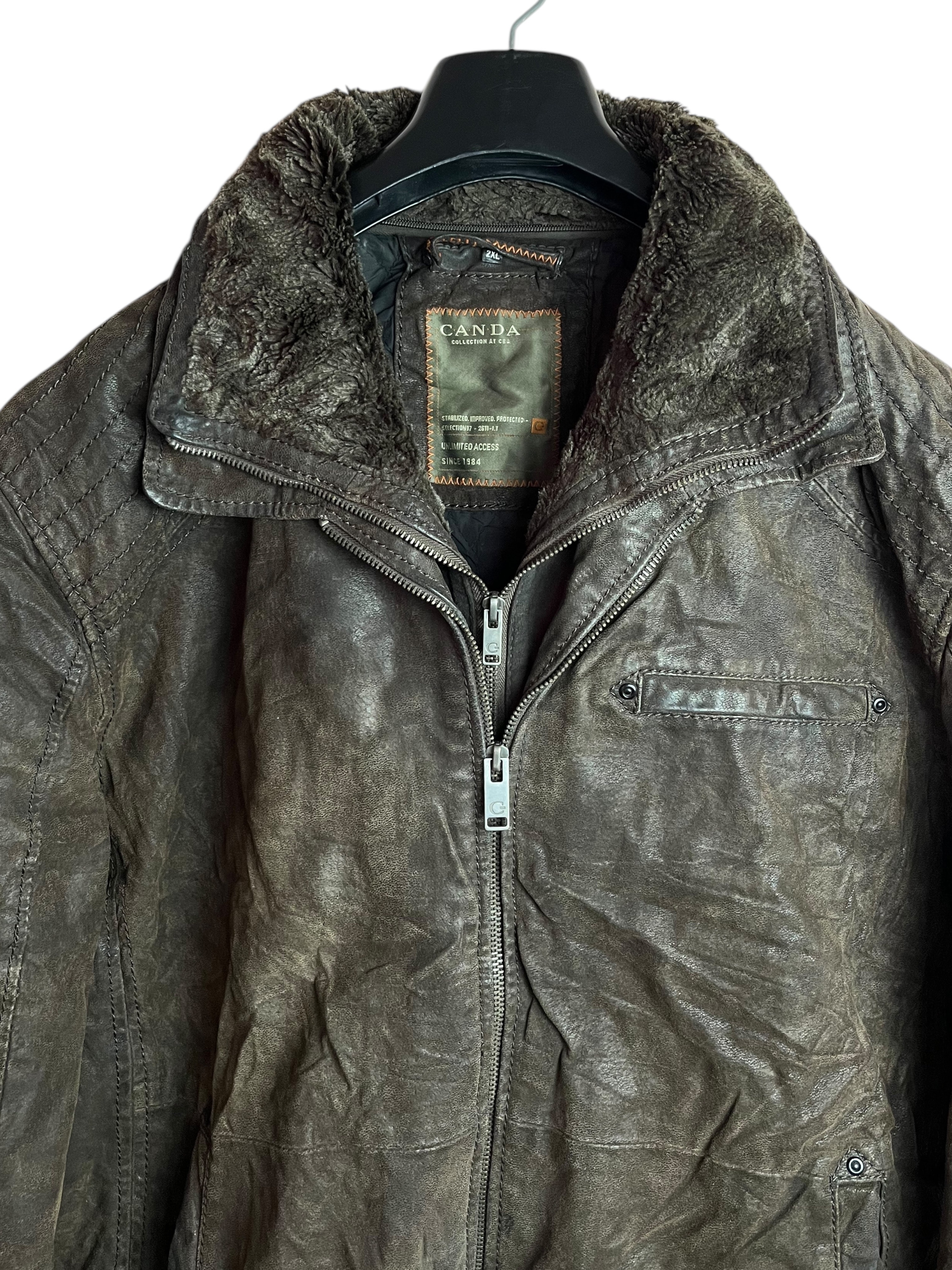 Vintage Deri Ceket (XL-XXL)