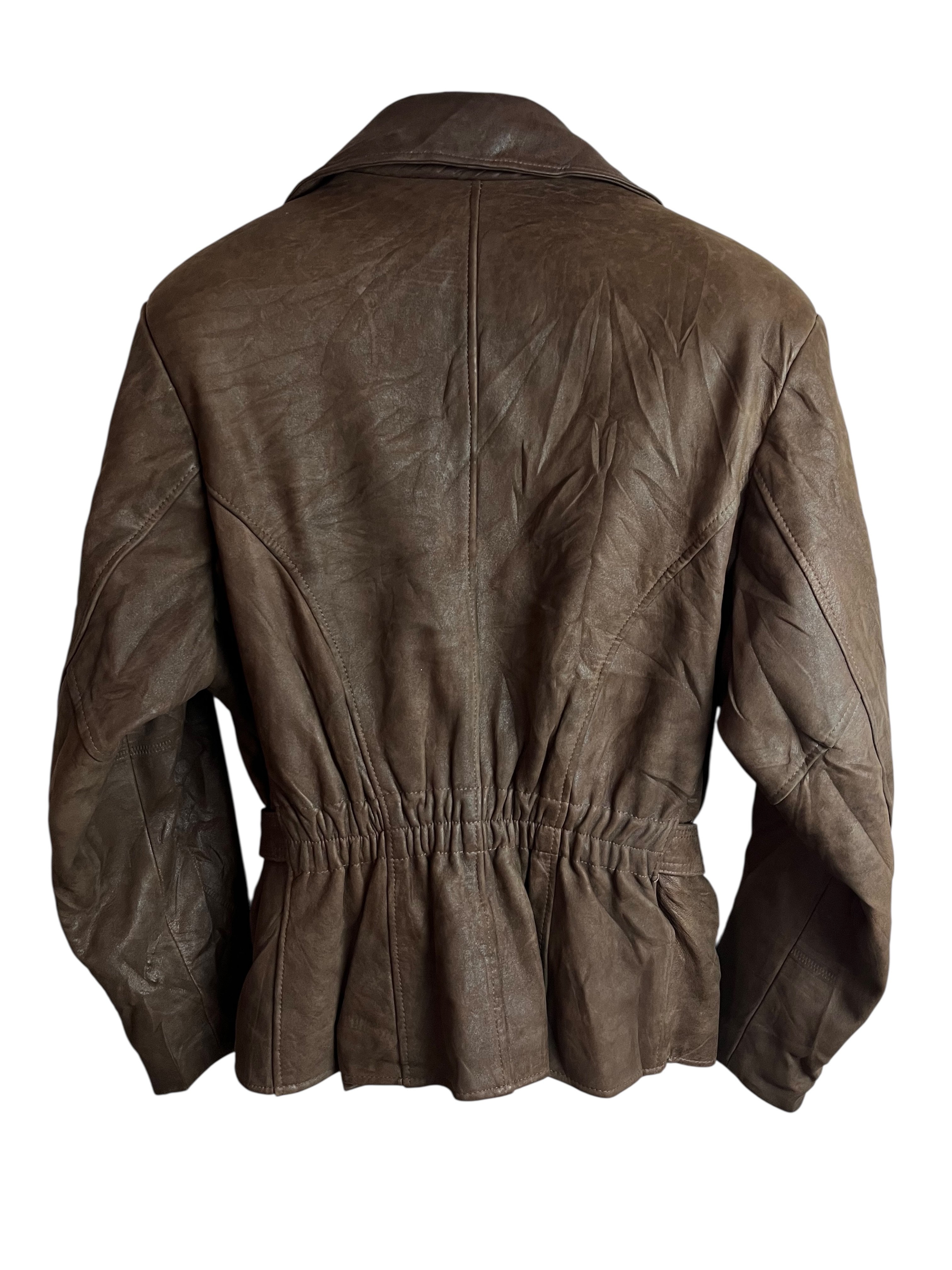 Vintage Deri Ceket (Kadın-XL)