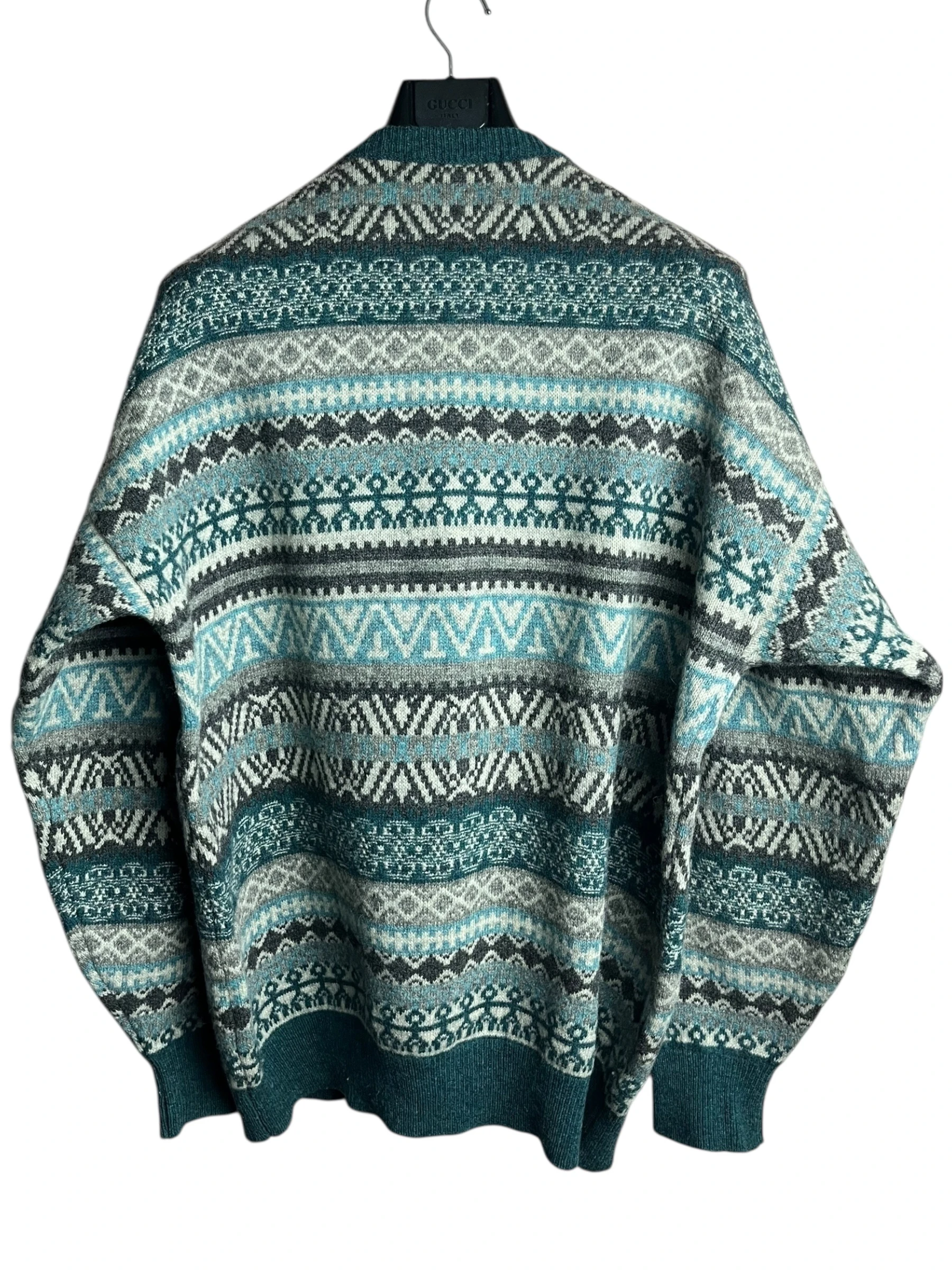 Oversize Kalın Vintage Yün Kazak (XXL)