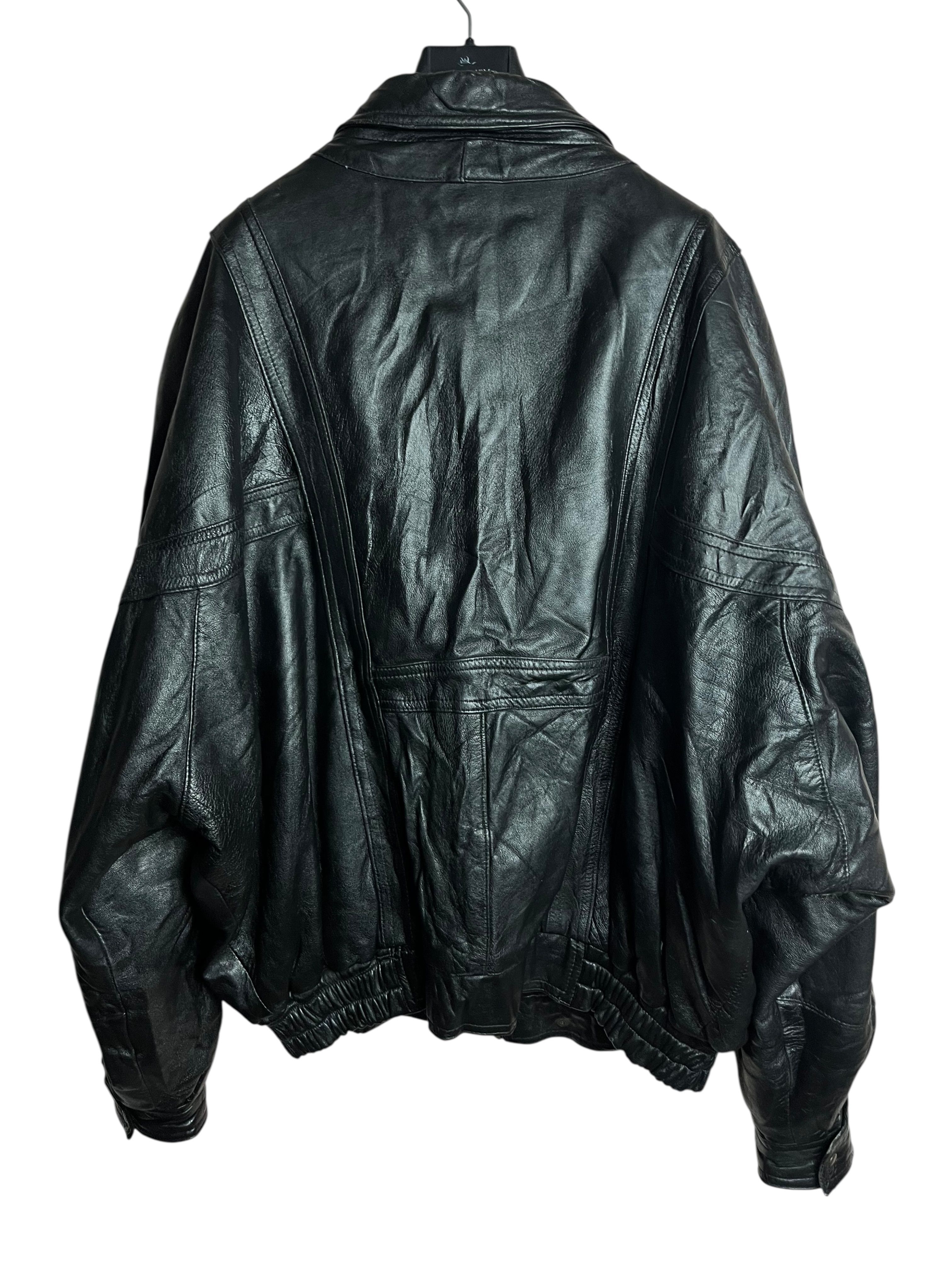 Bomber Vintage Hakiki Deri Ceket (Large)