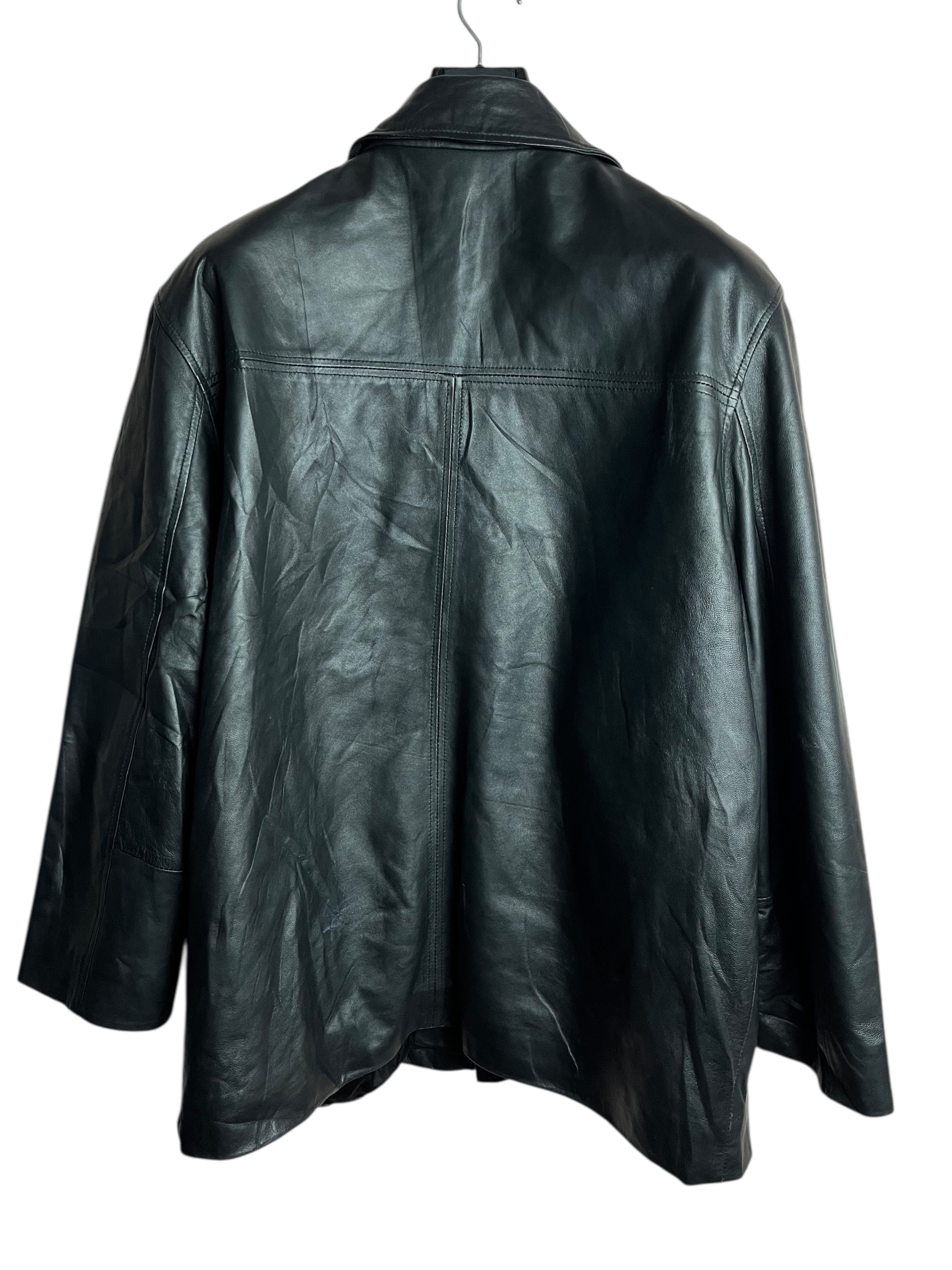 Vintage Deri Ceket (Kadın XXL)