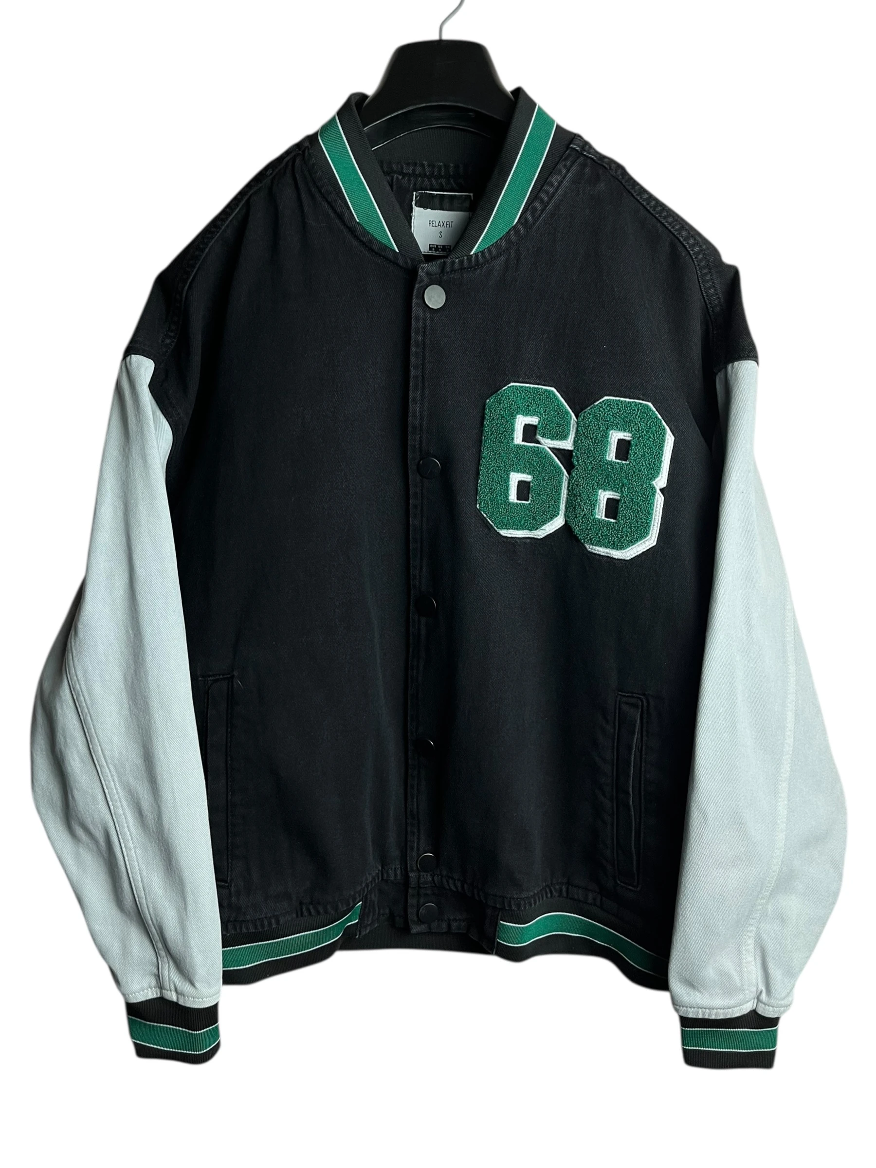 Oversize Vintage College Kot Ceket (S-M)