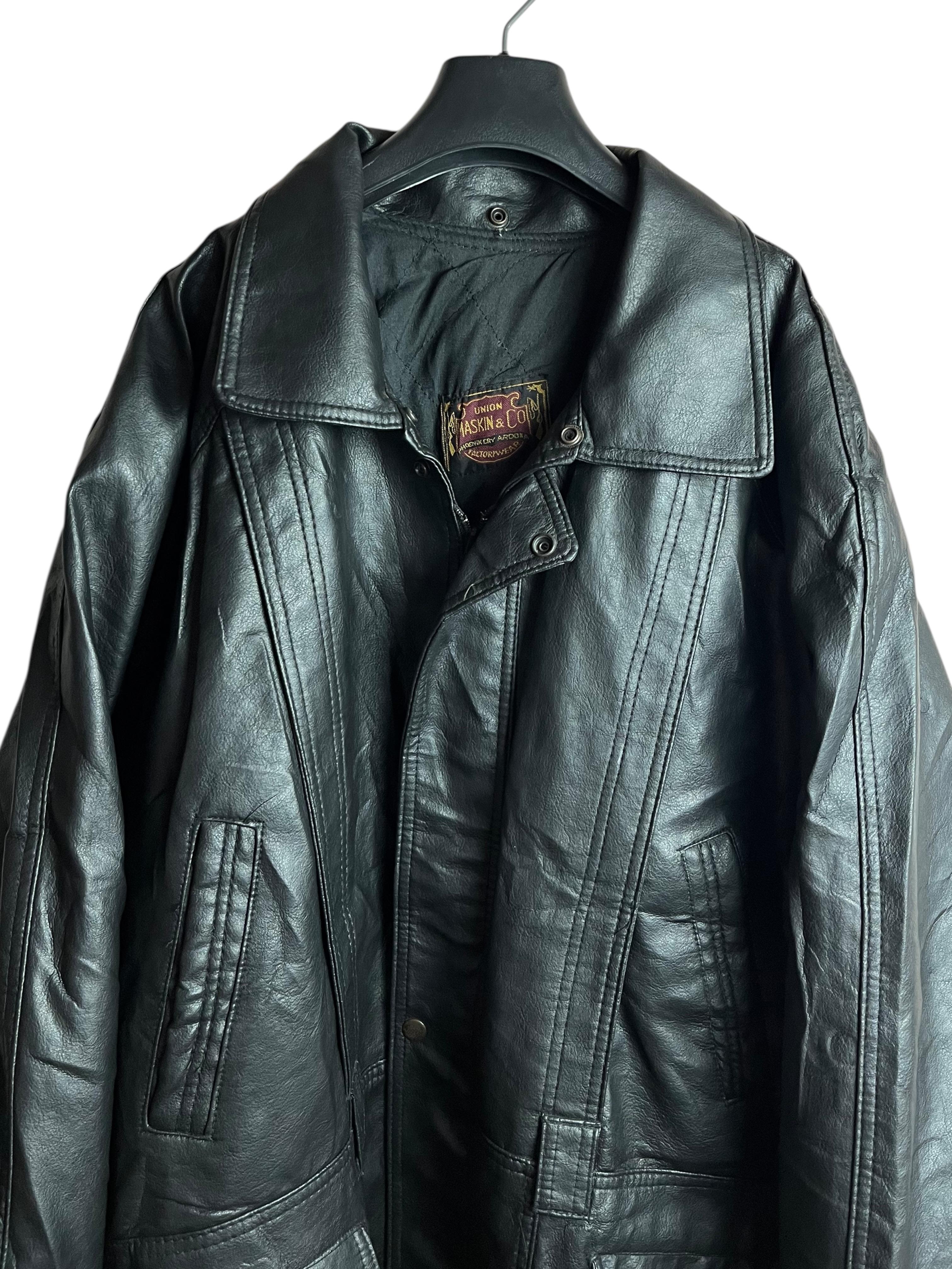 Vintage Deri Ceket (XXL)