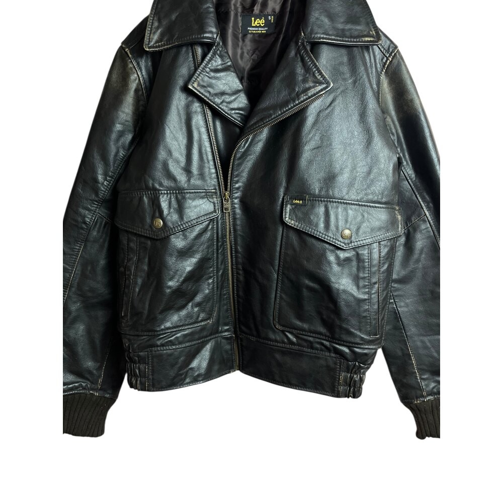 Lee 90s Hakiki Vintage Deri Ceket (Small)