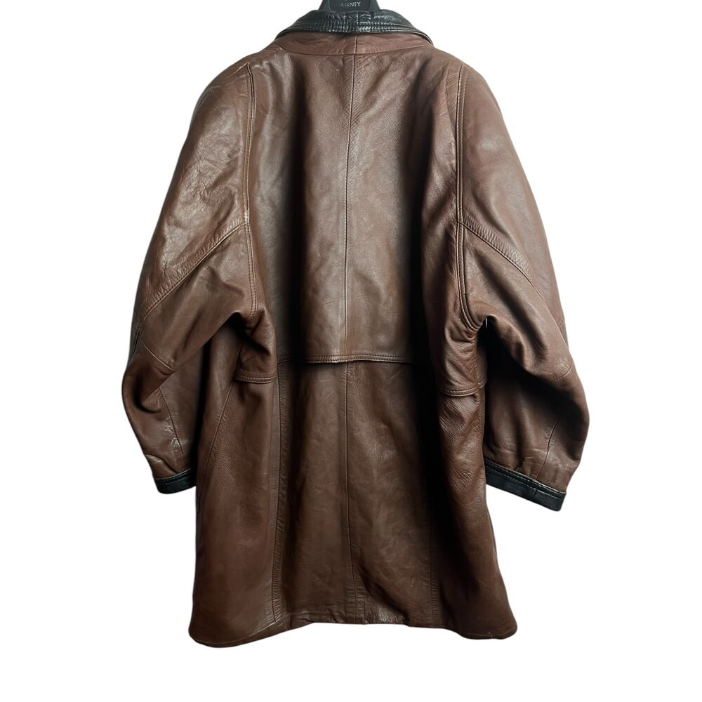 Vintage Deri Ceket (Kadın-XL)