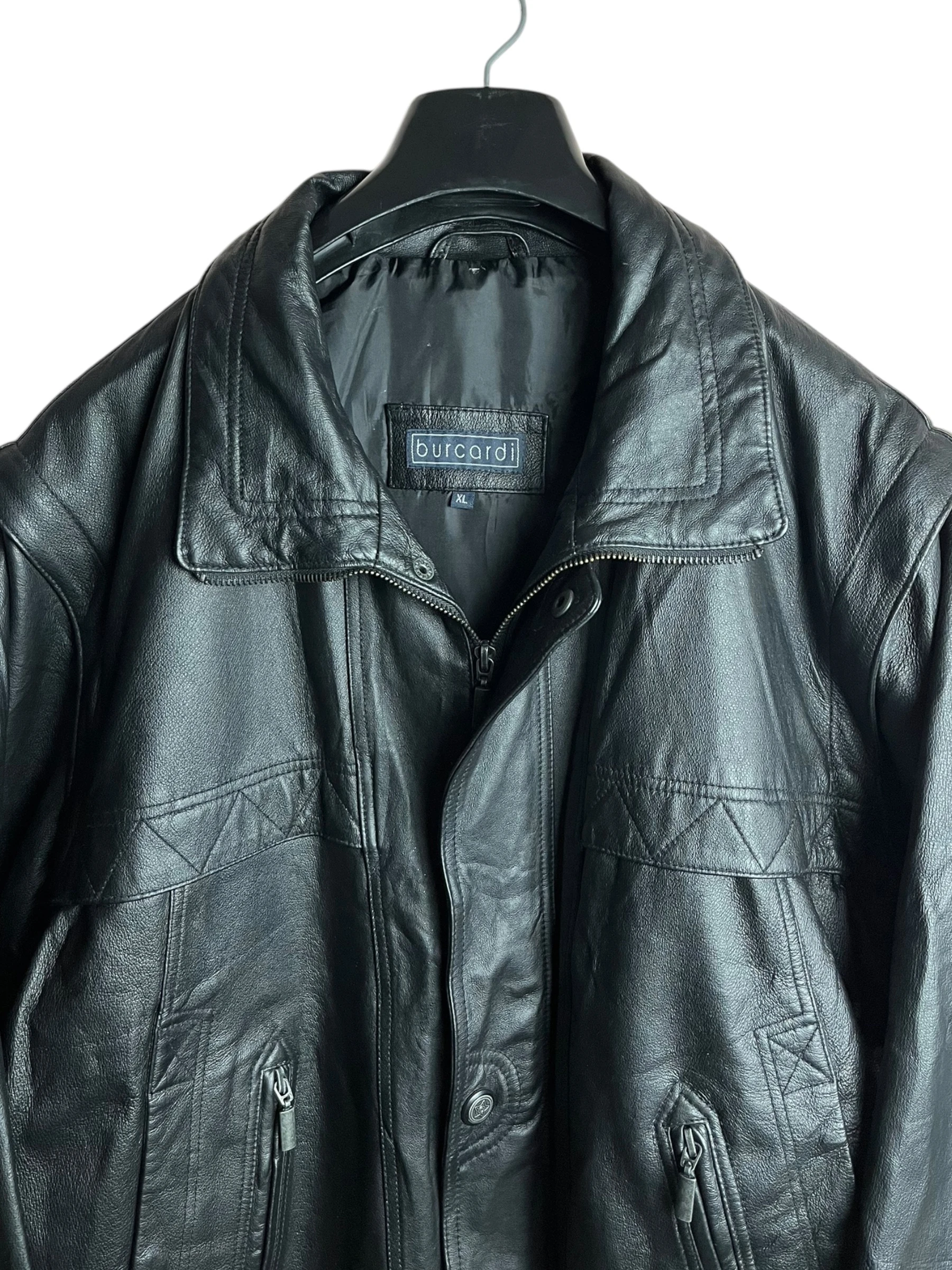 Vintage Deri Ceket (XL)