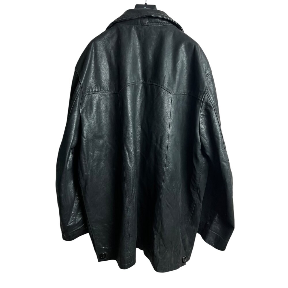 Oversize Vintage Deri Ceket (Large)