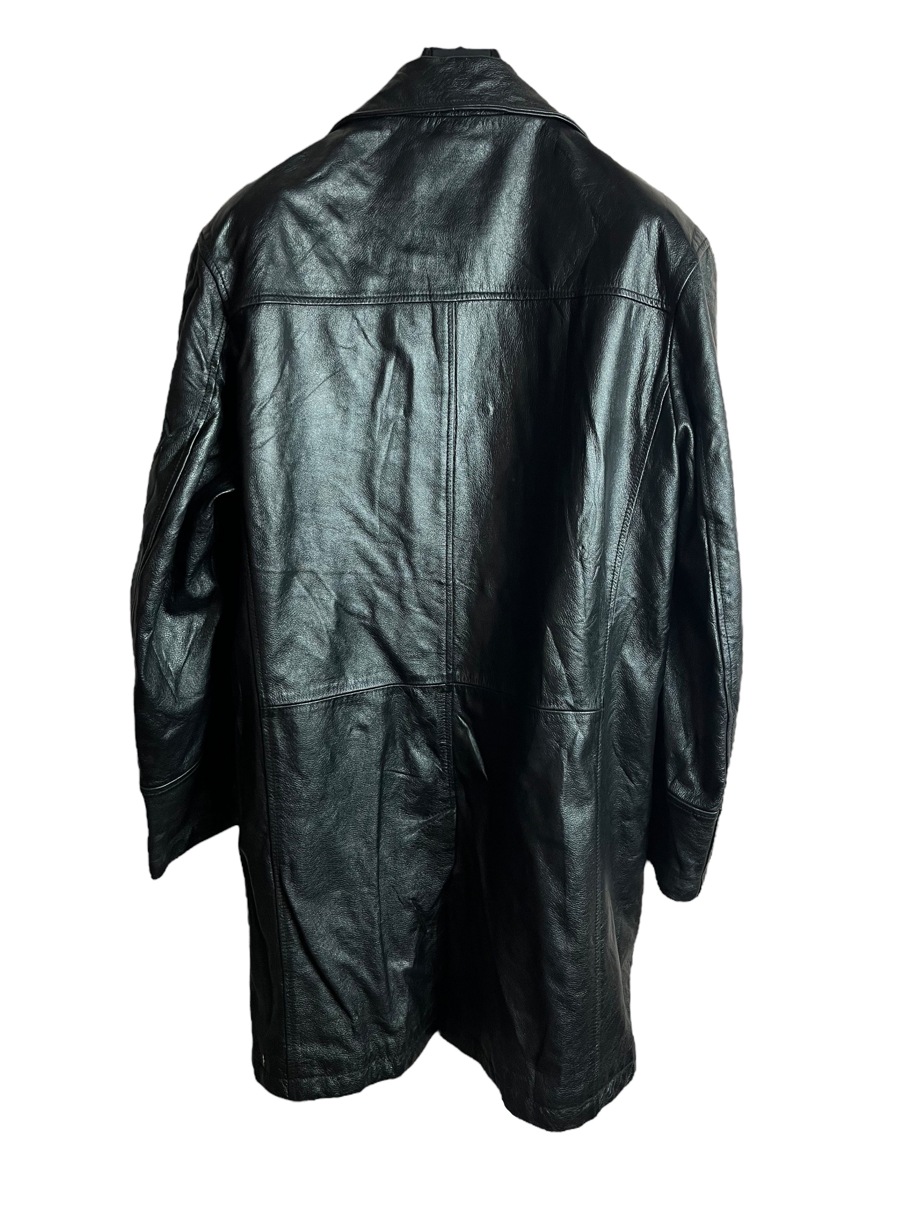 Uzun Vintage Deri Ceket (XL)