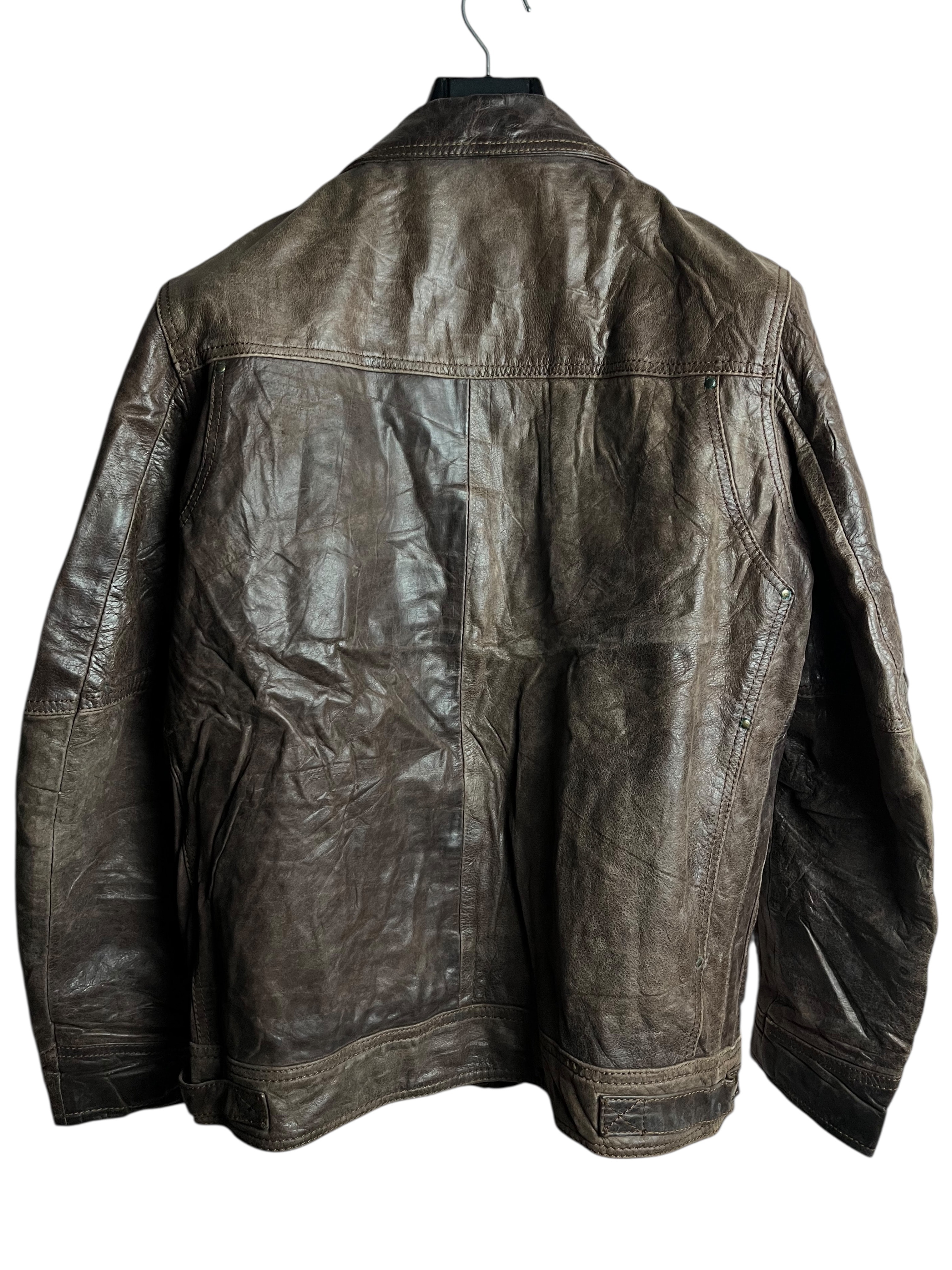 Vintage Deri Ceket (Medium)