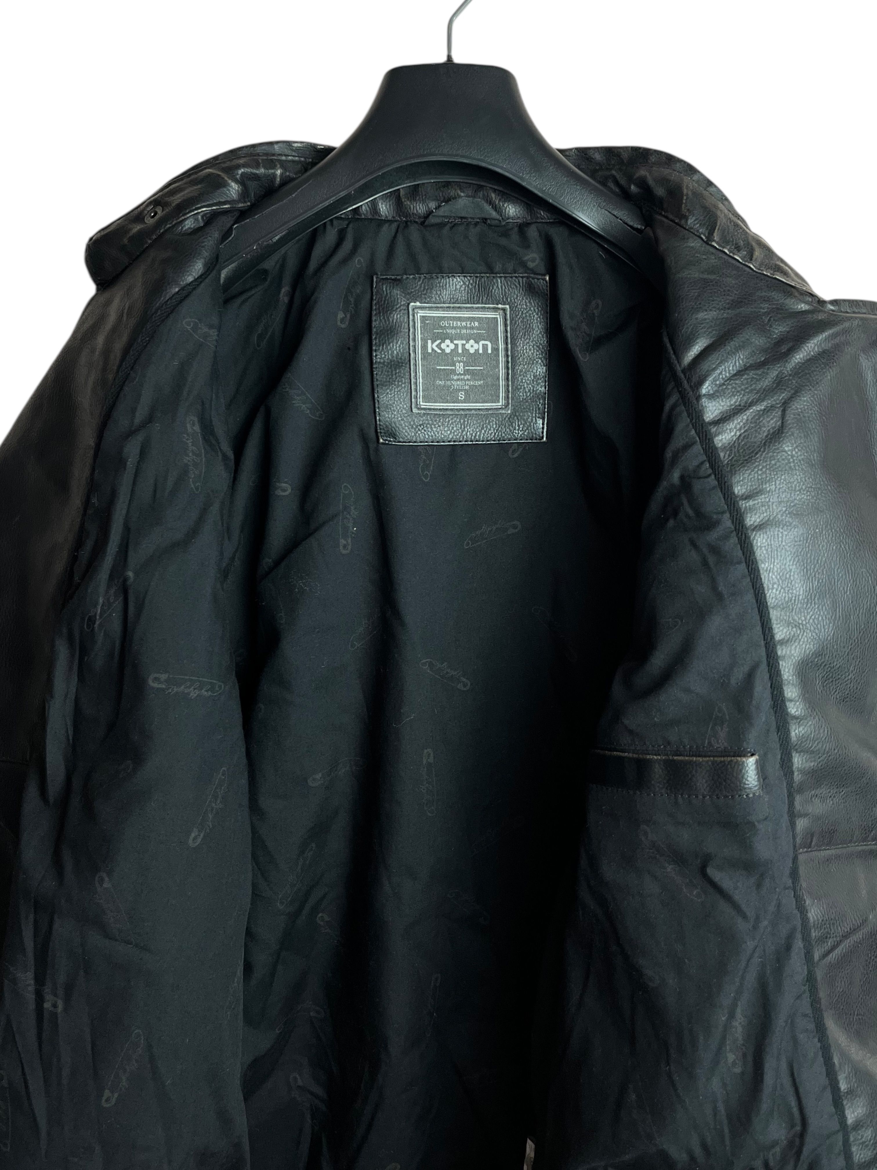 Koton Original Biker Hakiki Deri Ceket (Small)