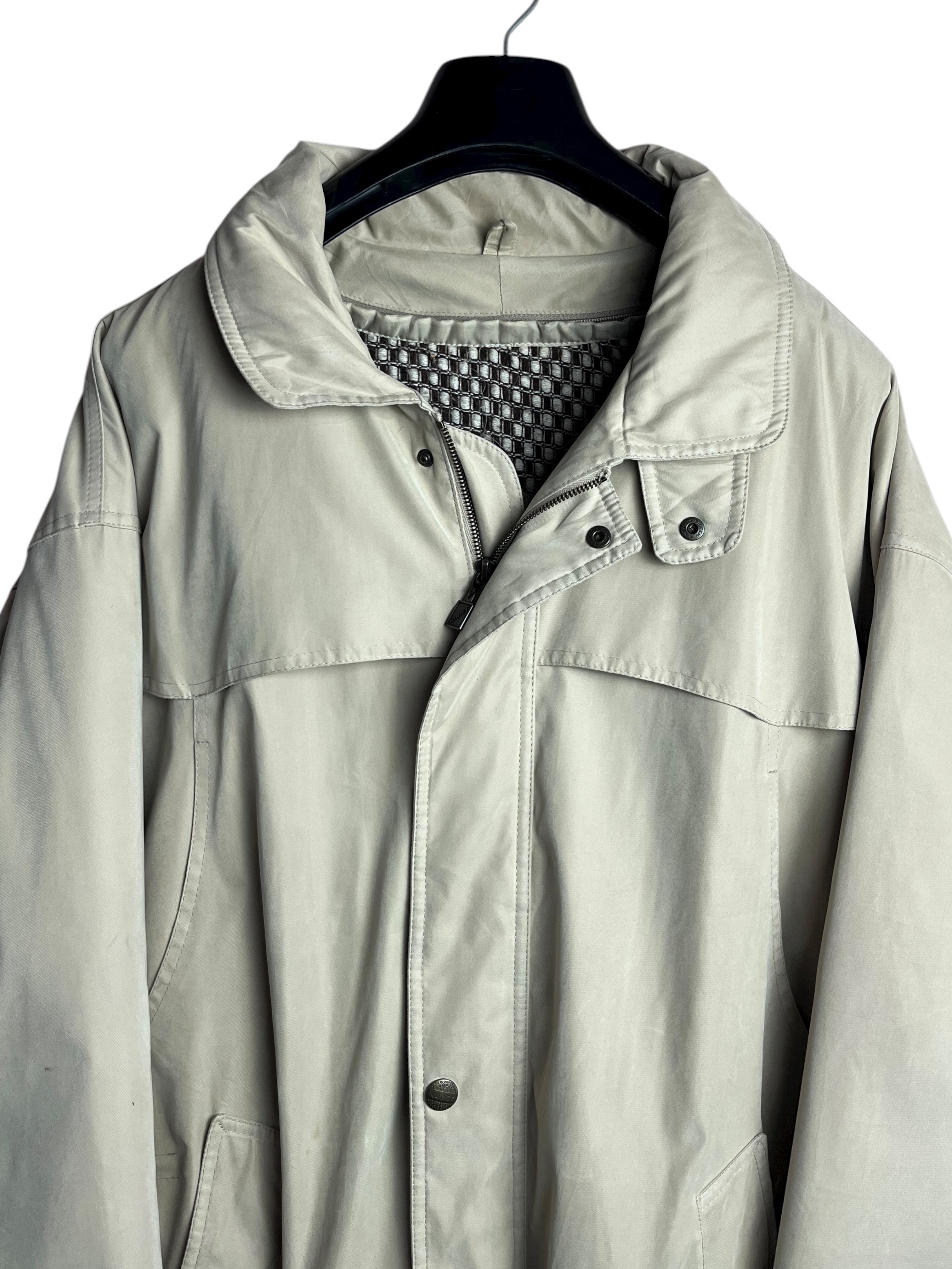 Kiğılı 90s Oversize Uzun Vintage Mont (XL)