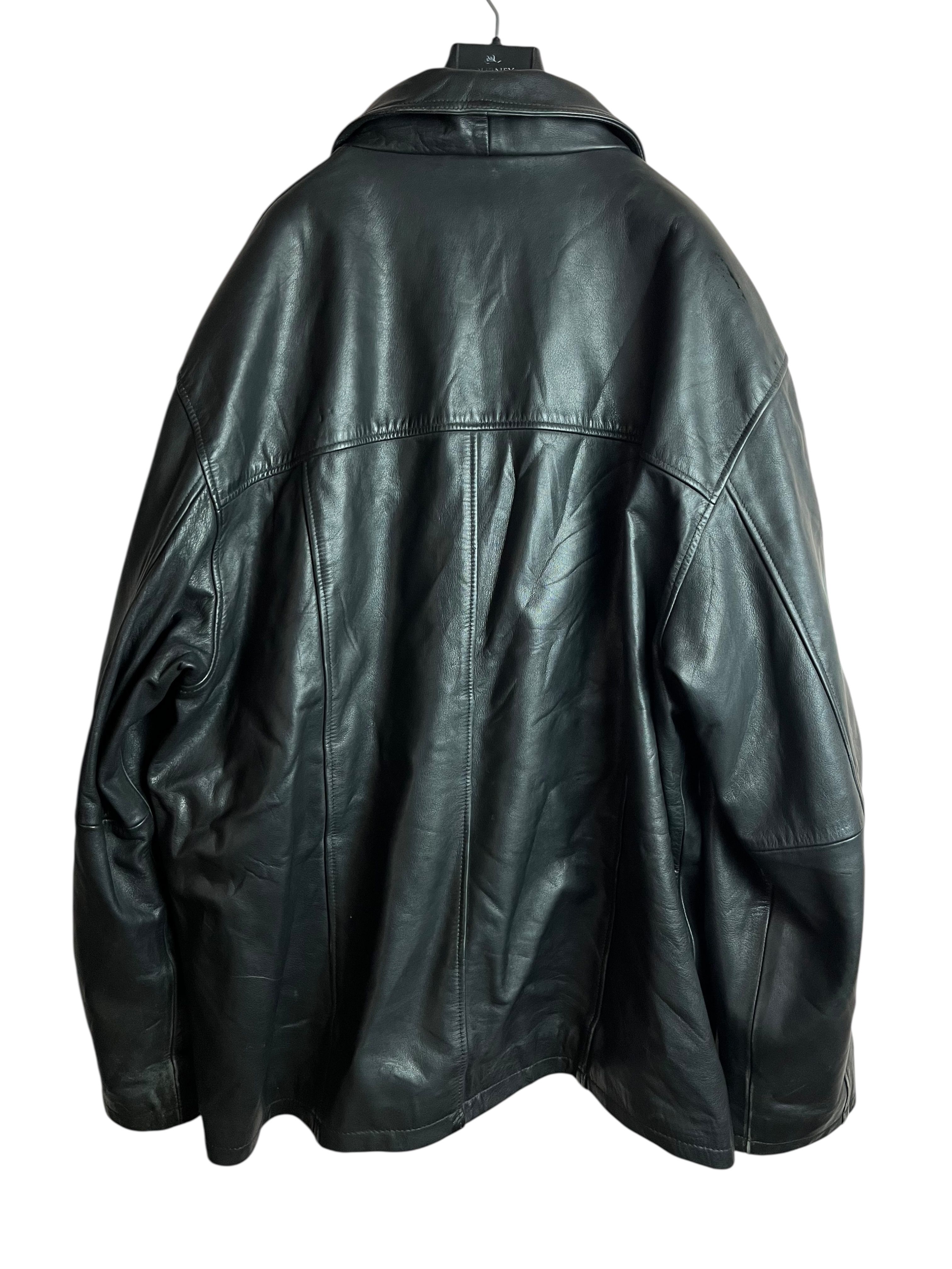 Vintage Hakiki Deri Ceket (XXL)
