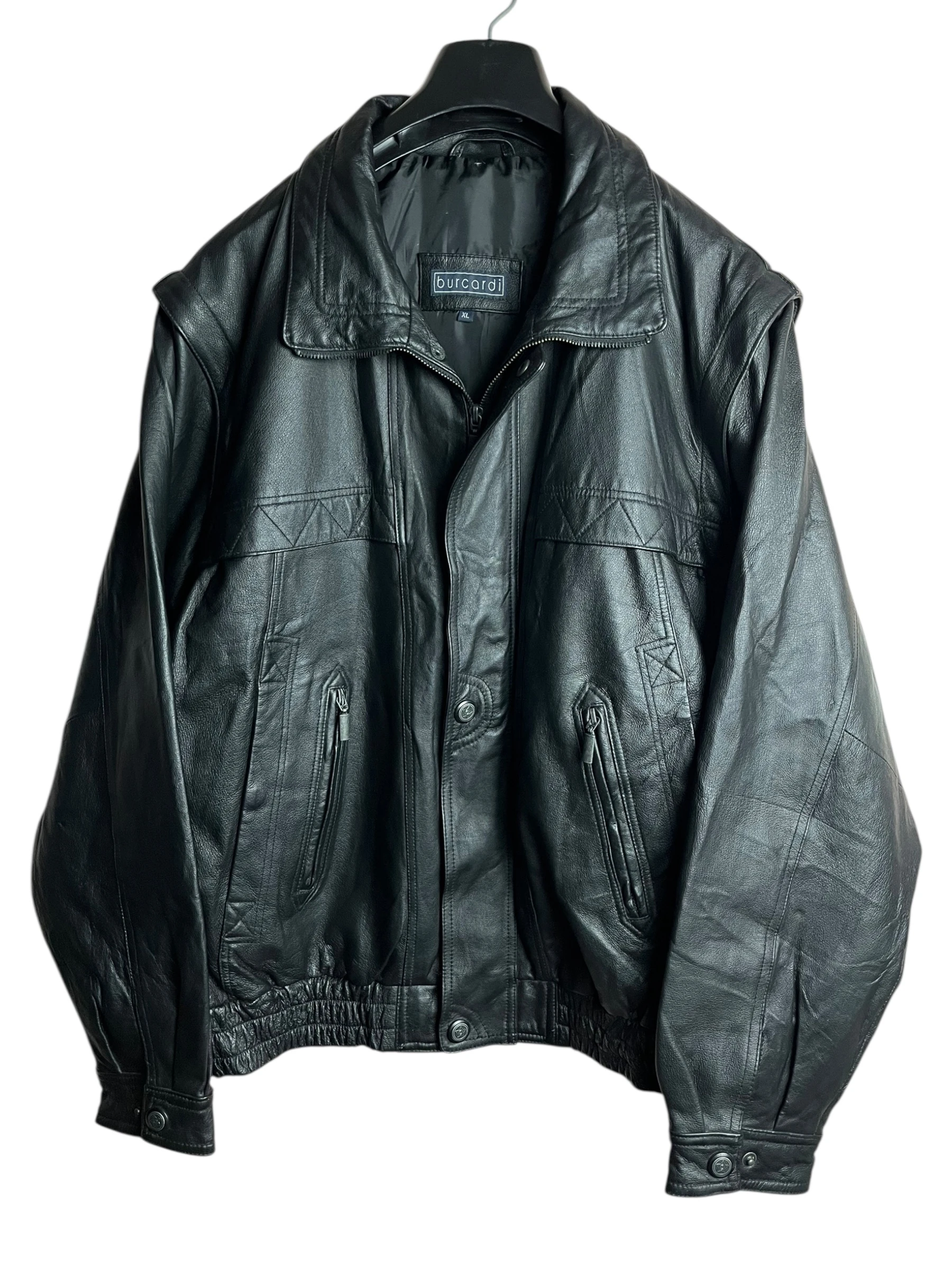 Vintage Deri Ceket (XL)