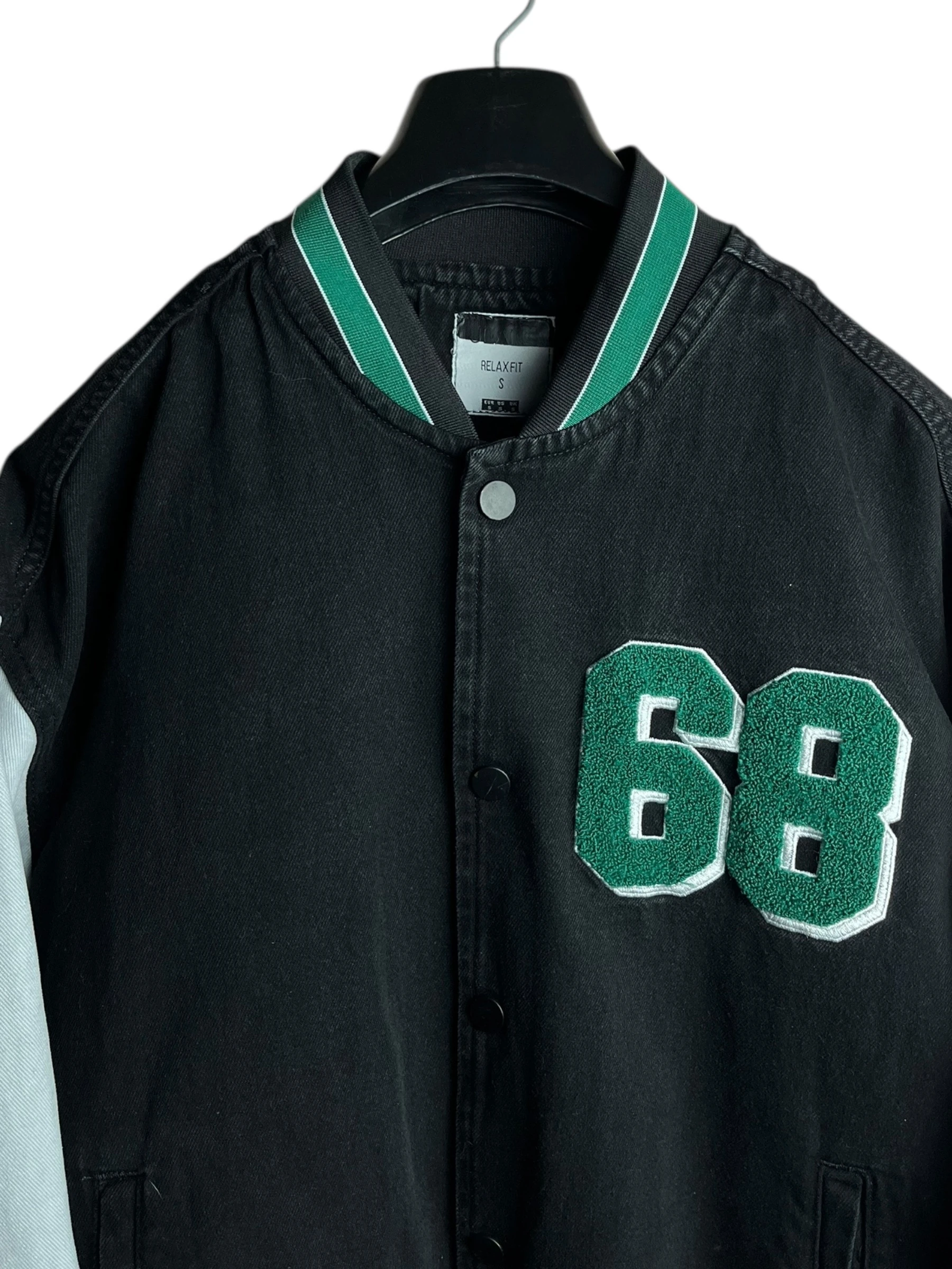 Oversize Vintage College Kot Ceket (S-M)