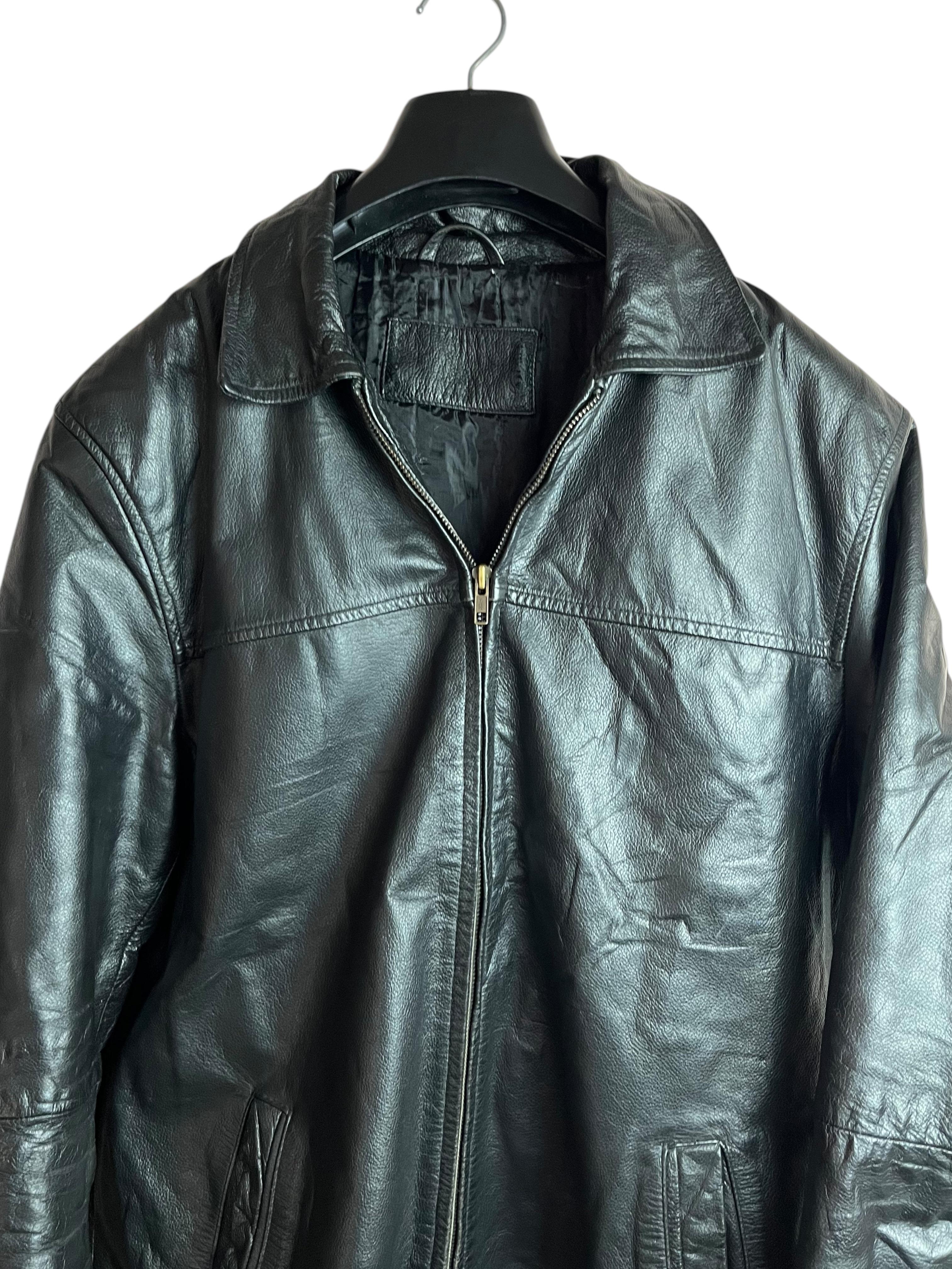 Vintage Deri Ceket (XL)
