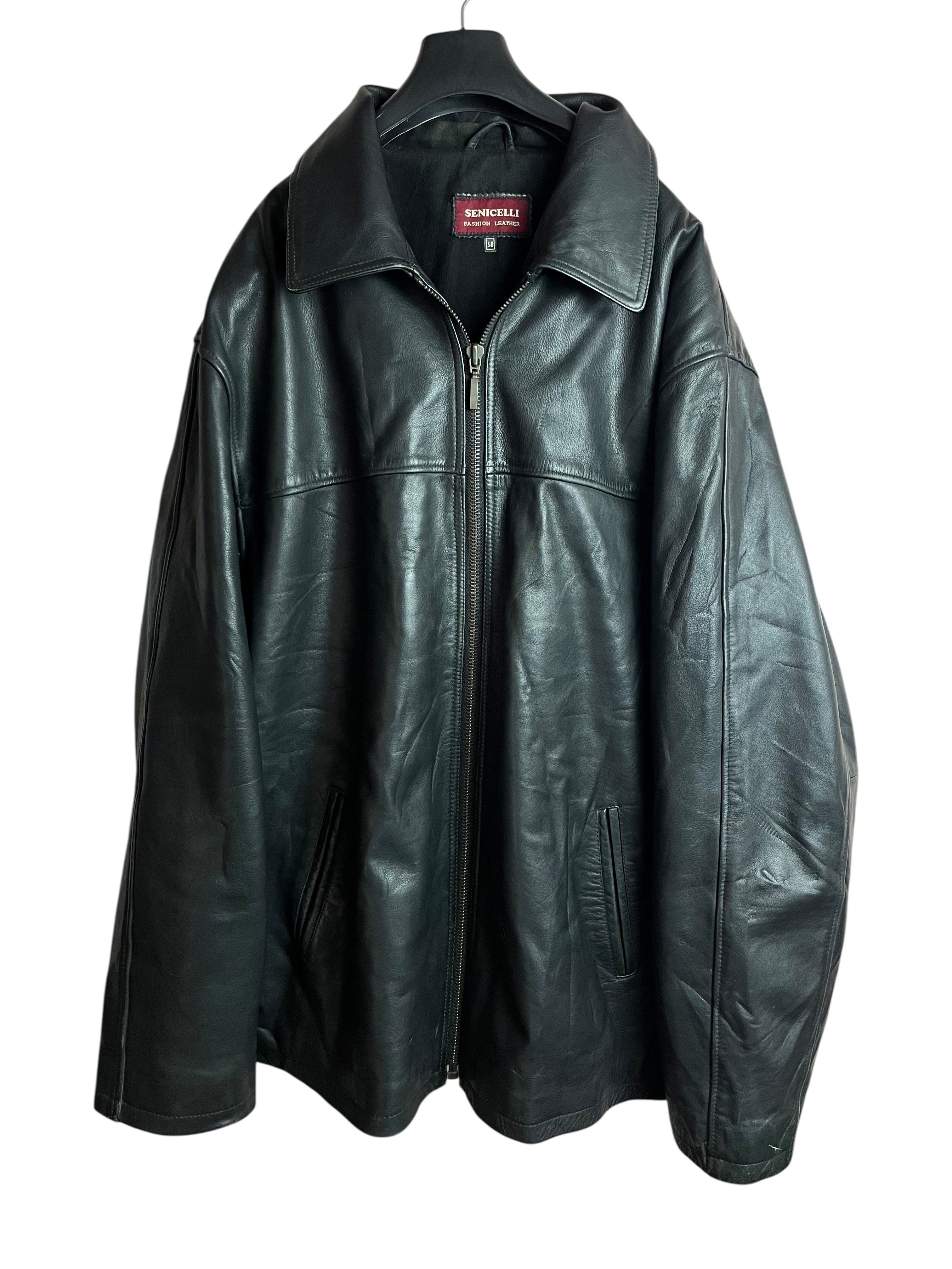 Vintage Hakiki Deri Ceket (XXL)
