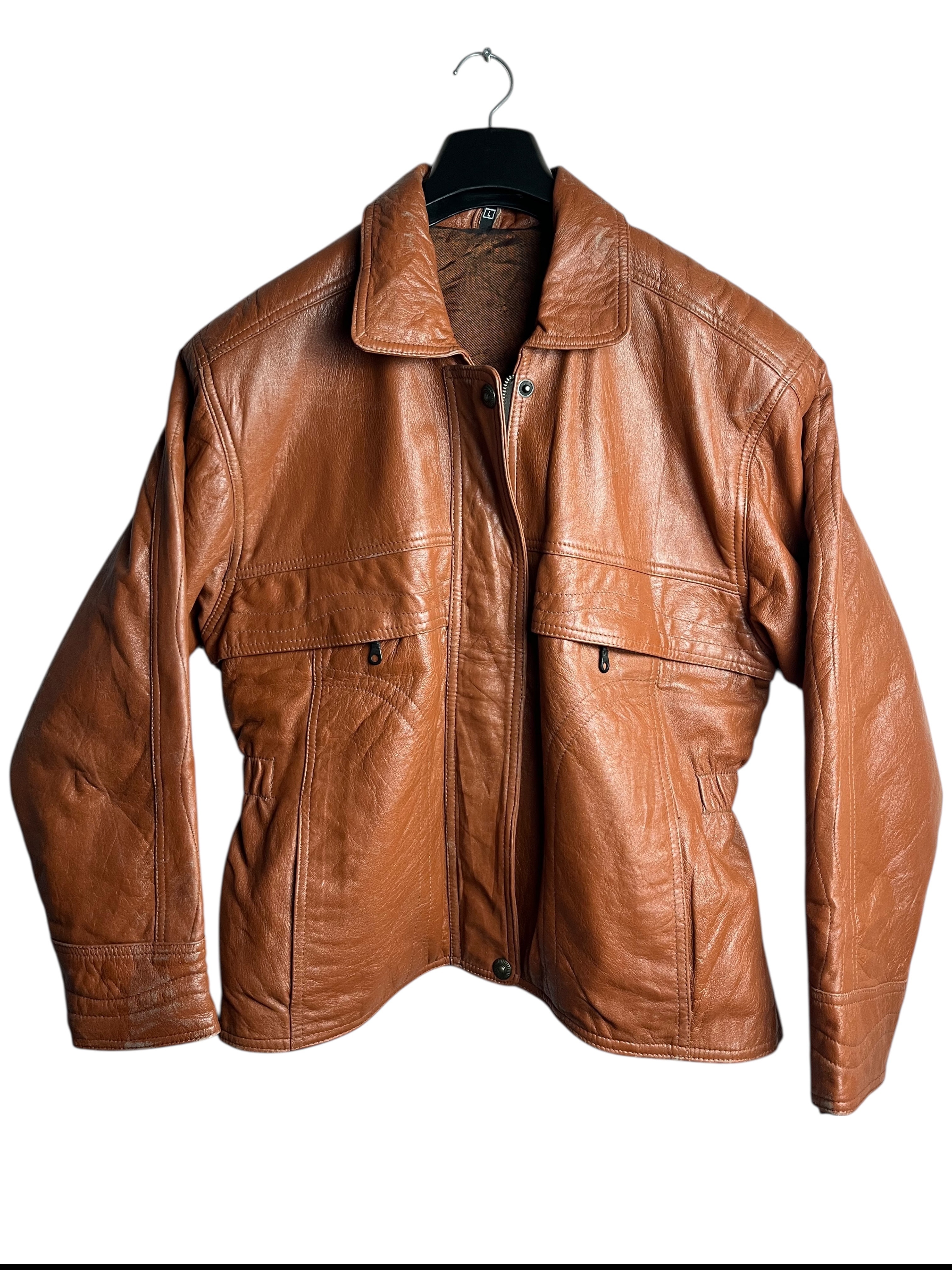 Vintage Deri Ceket (Large)