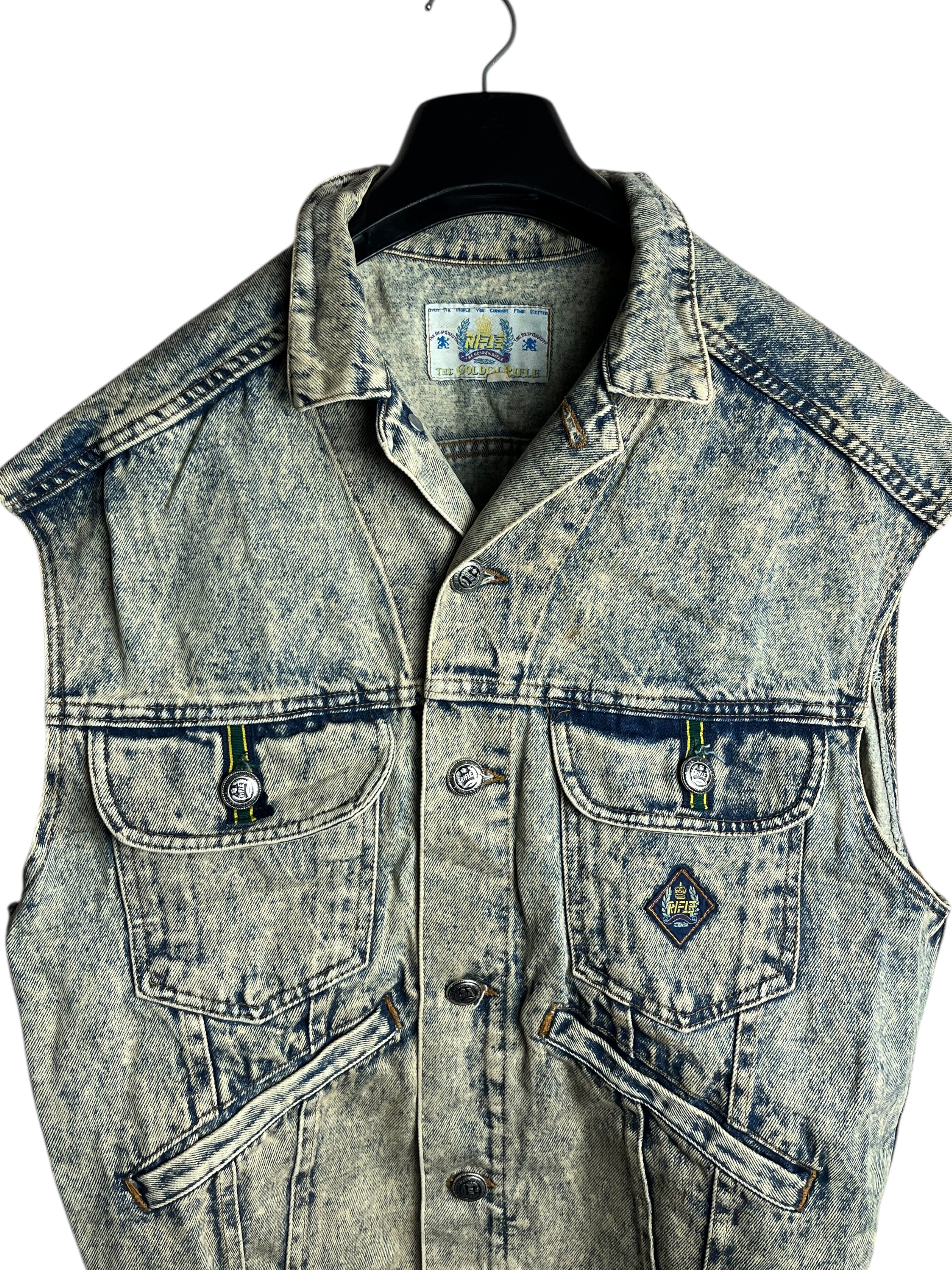 Vintage Eskitme Kot Yelek (Medium)