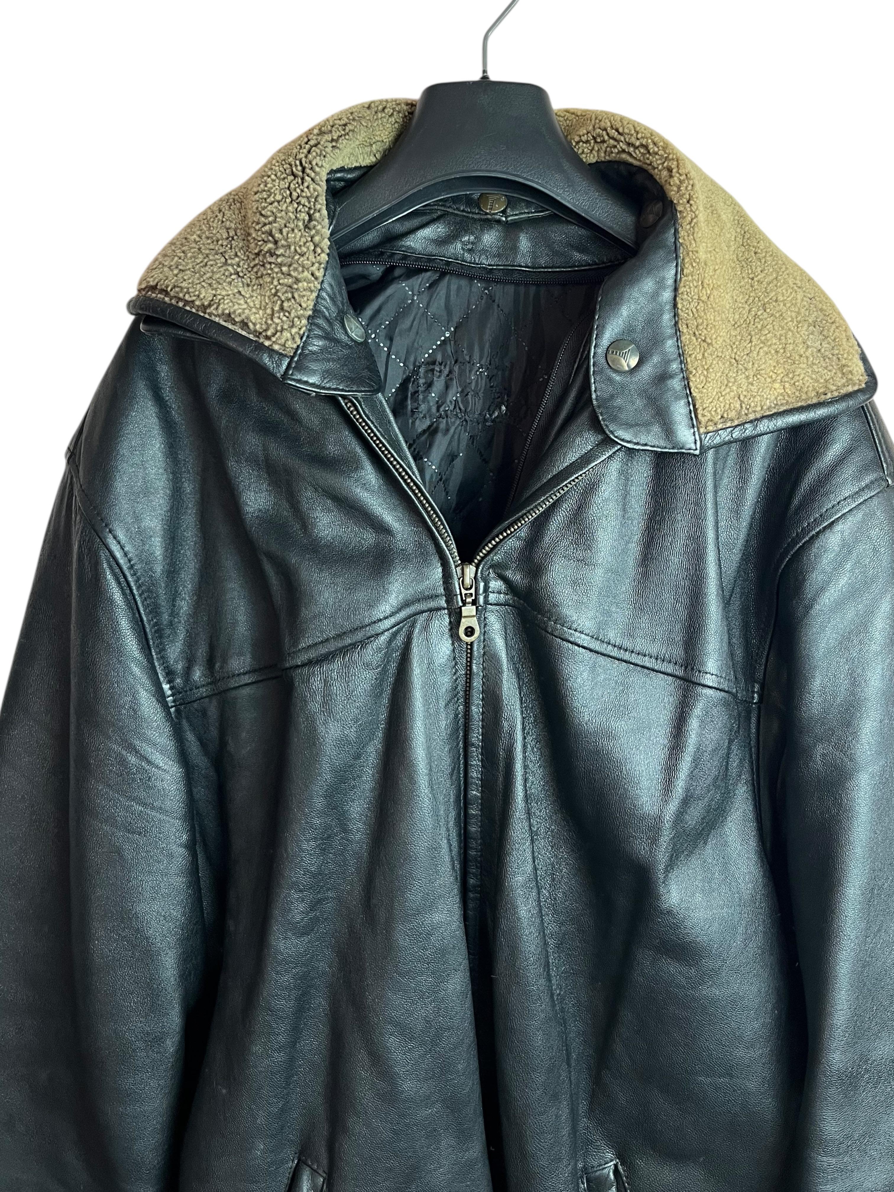 Vintage Deri Ceket (Medium)