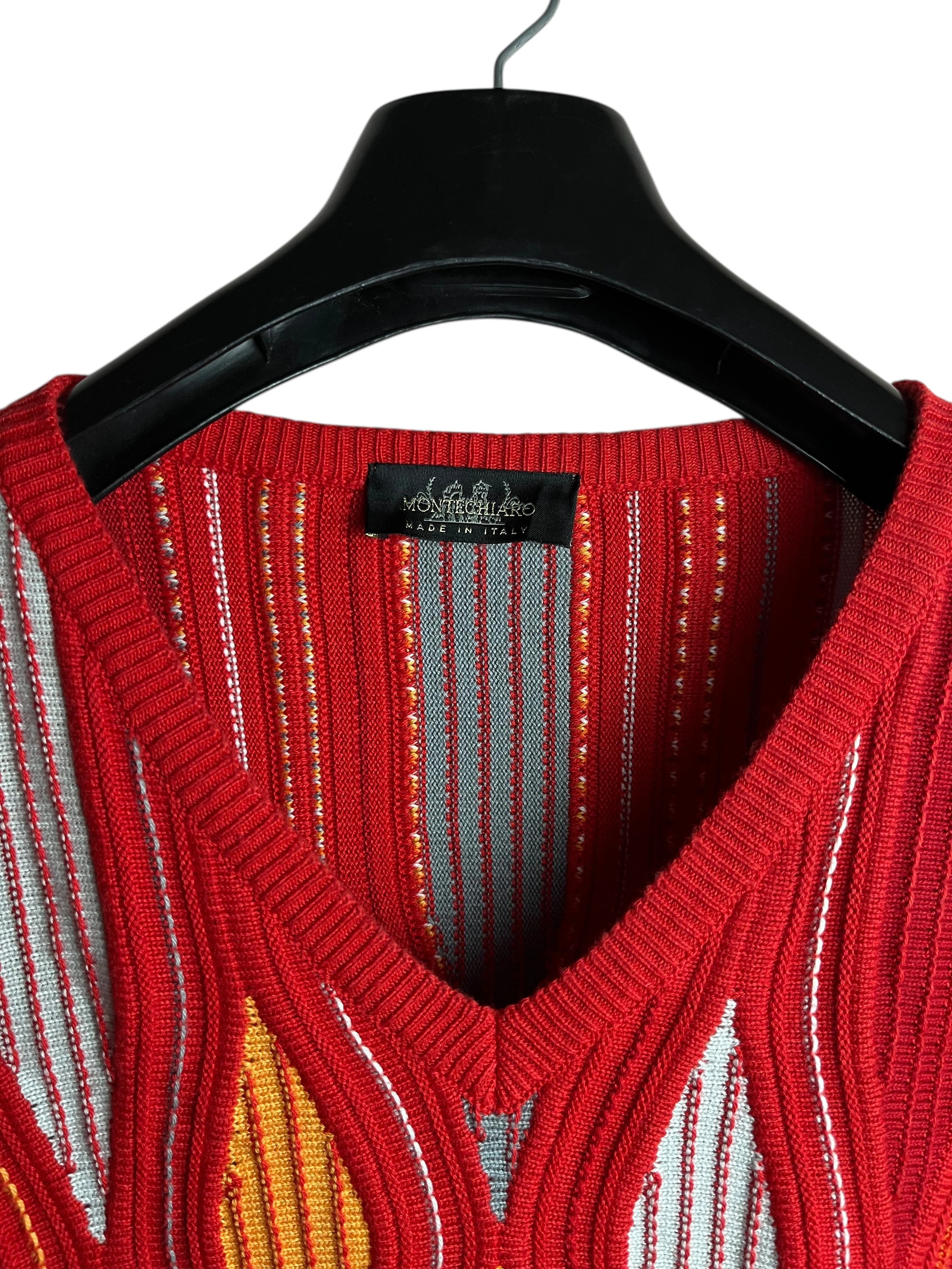 90’s Flamewave 3D Knit Sweater (XXL)