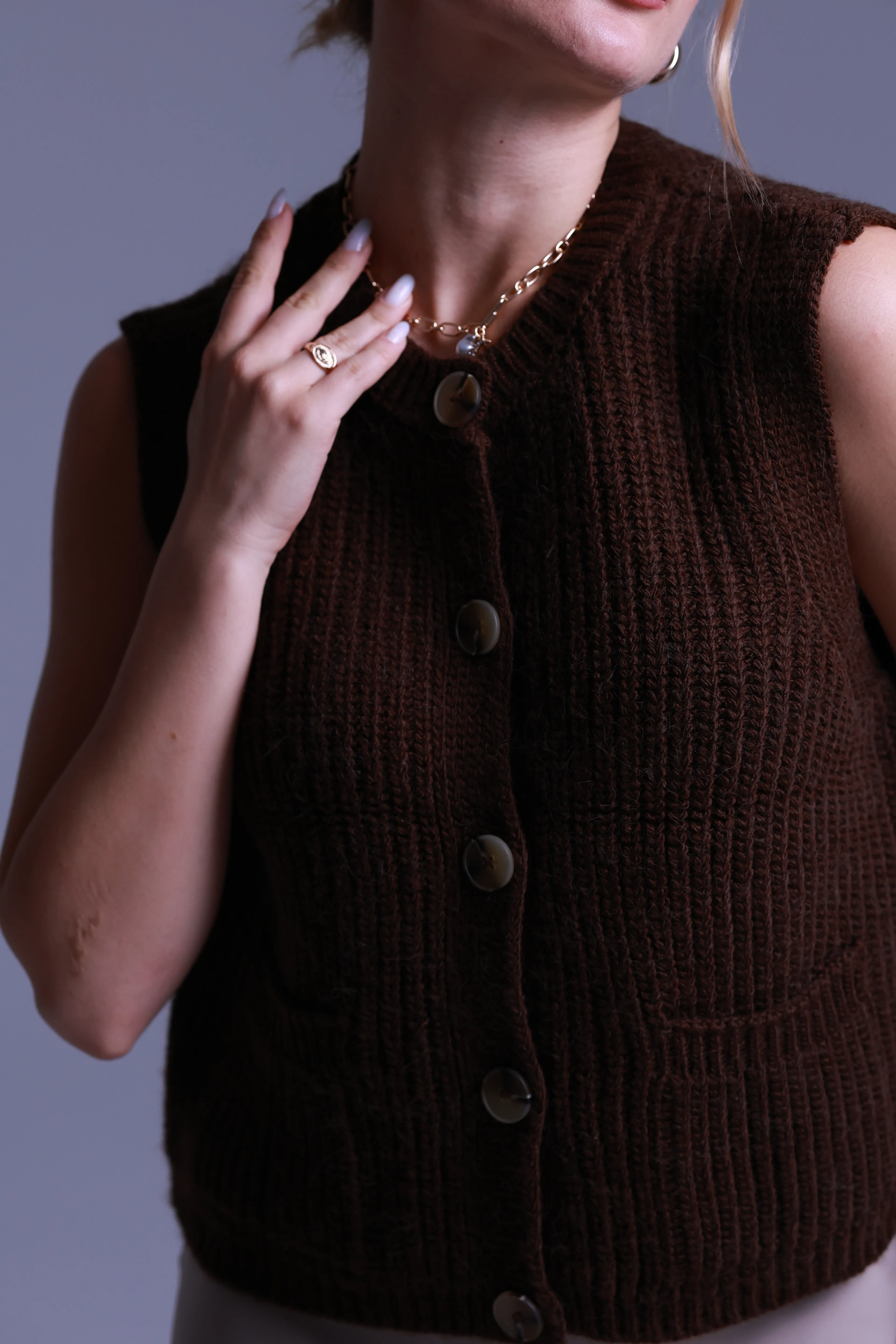 ÇİFT CEPLİ DÜĞMELİ SÜVETER