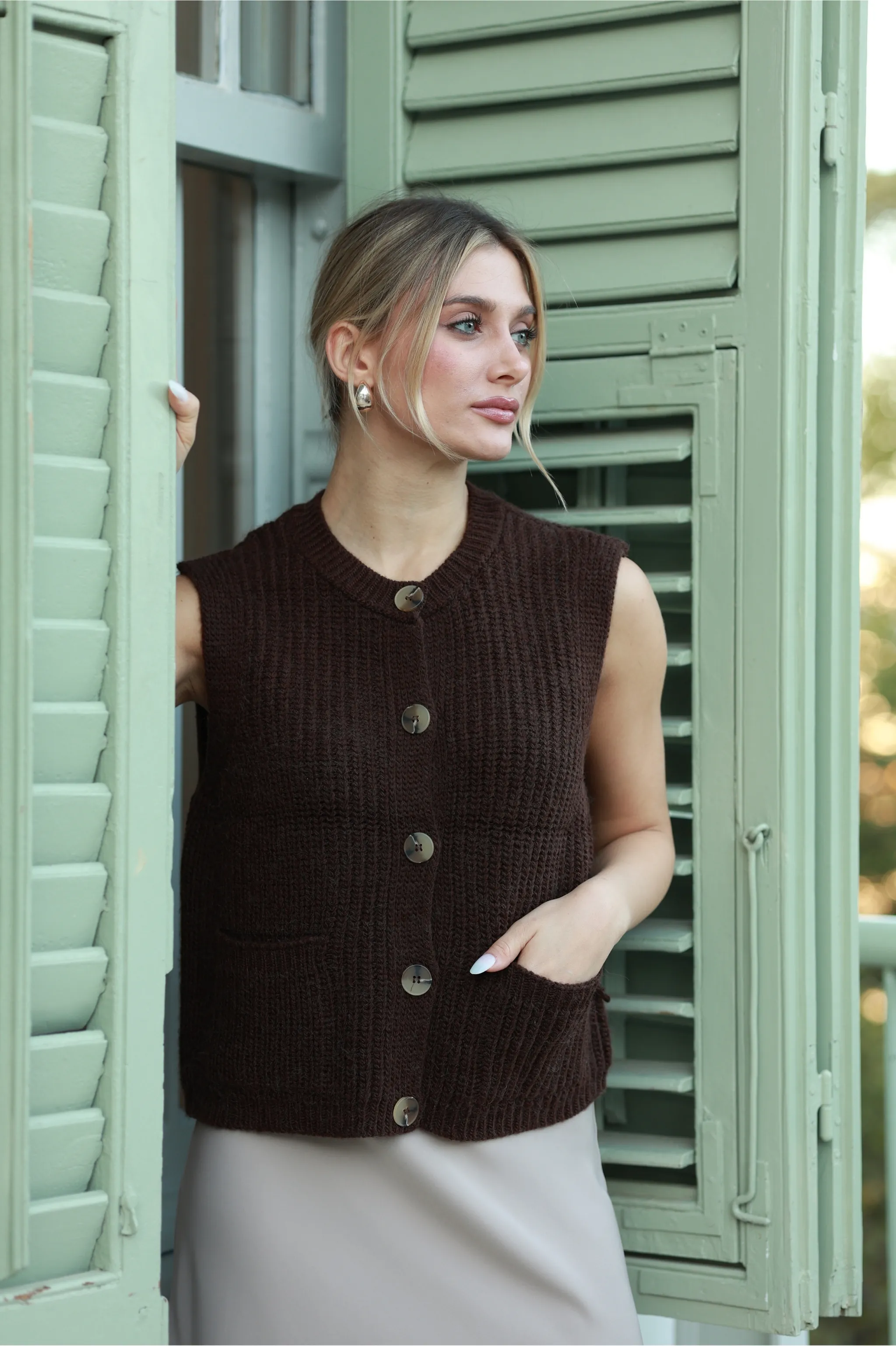 ÇİFT CEPLİ DÜĞMELİ SÜVETER