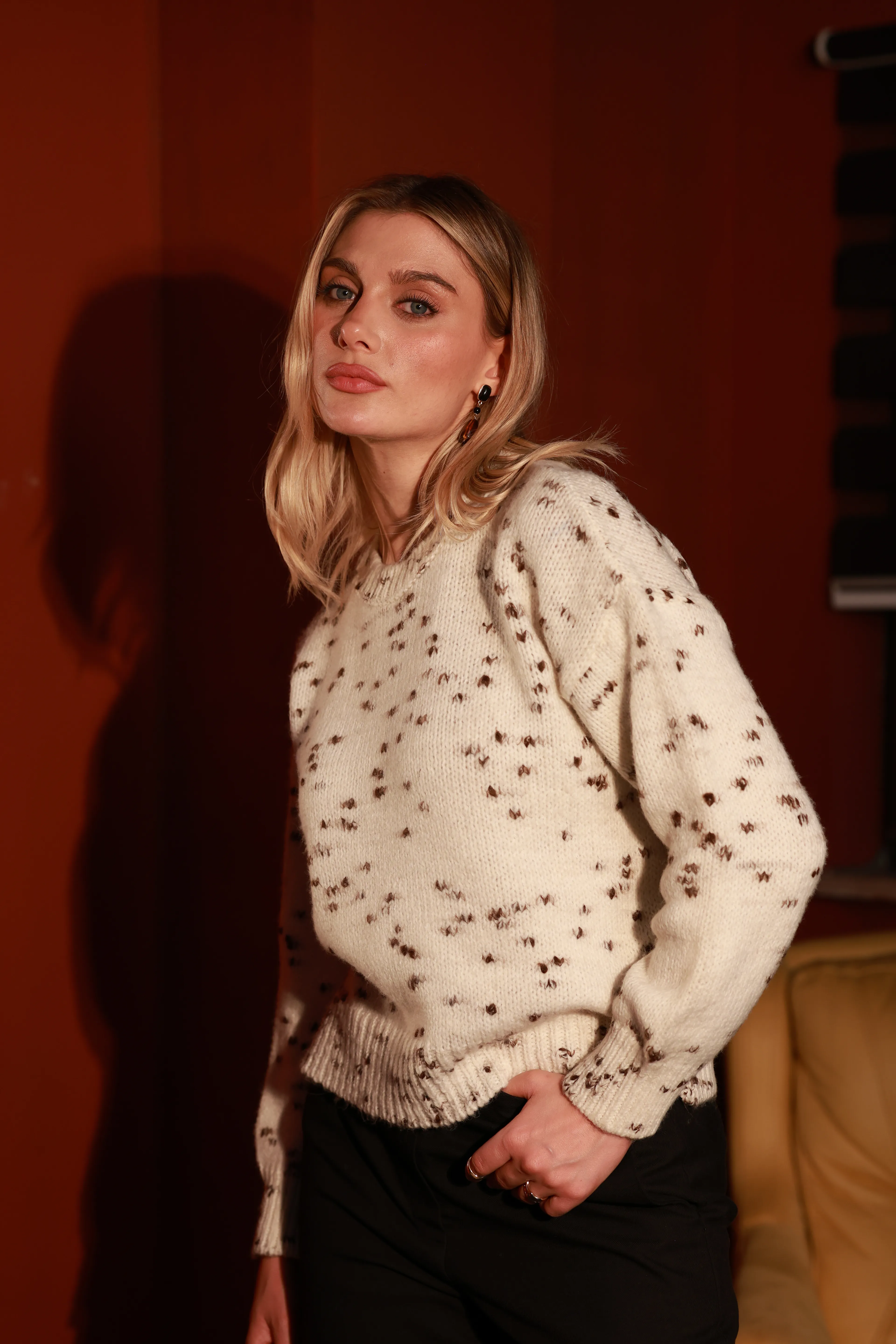 RENKLİ KIRÇILLI KAZAK