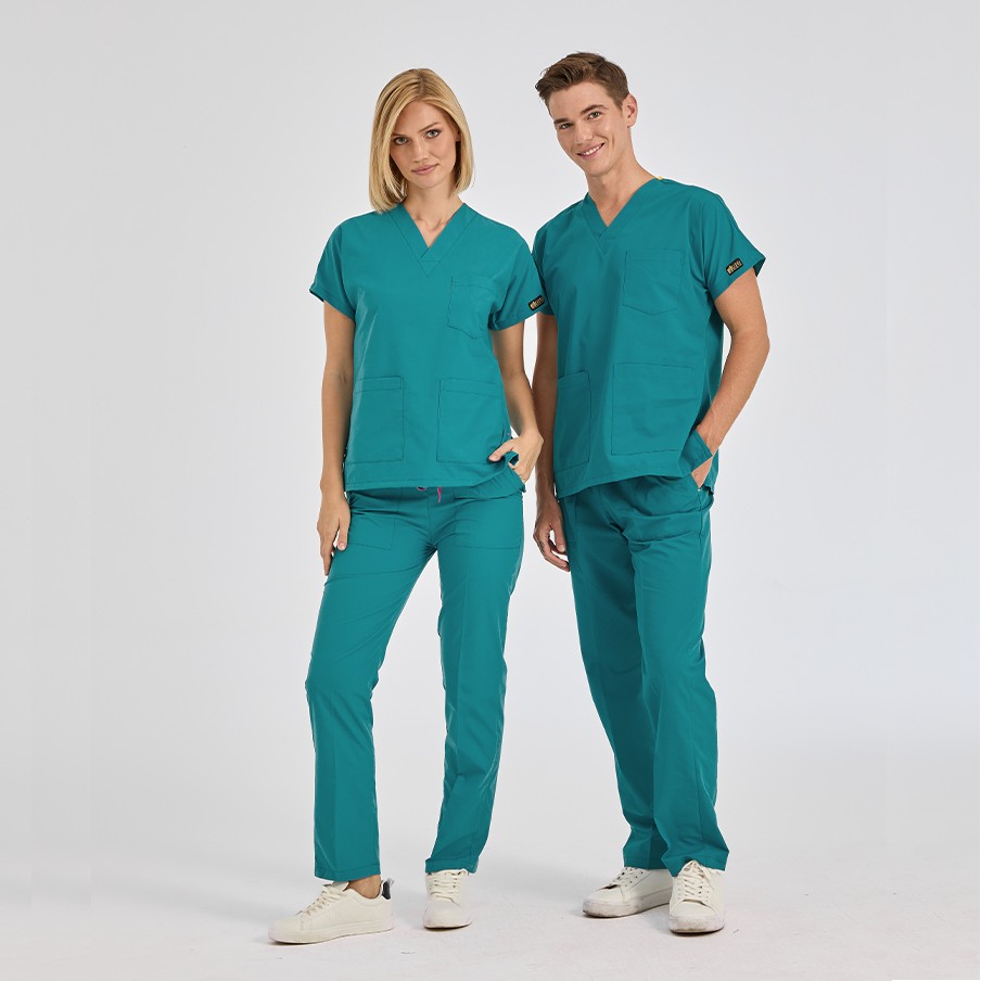 Benetton Yeşili Dr Greys Terikoton Takım (İnce Kumaş)