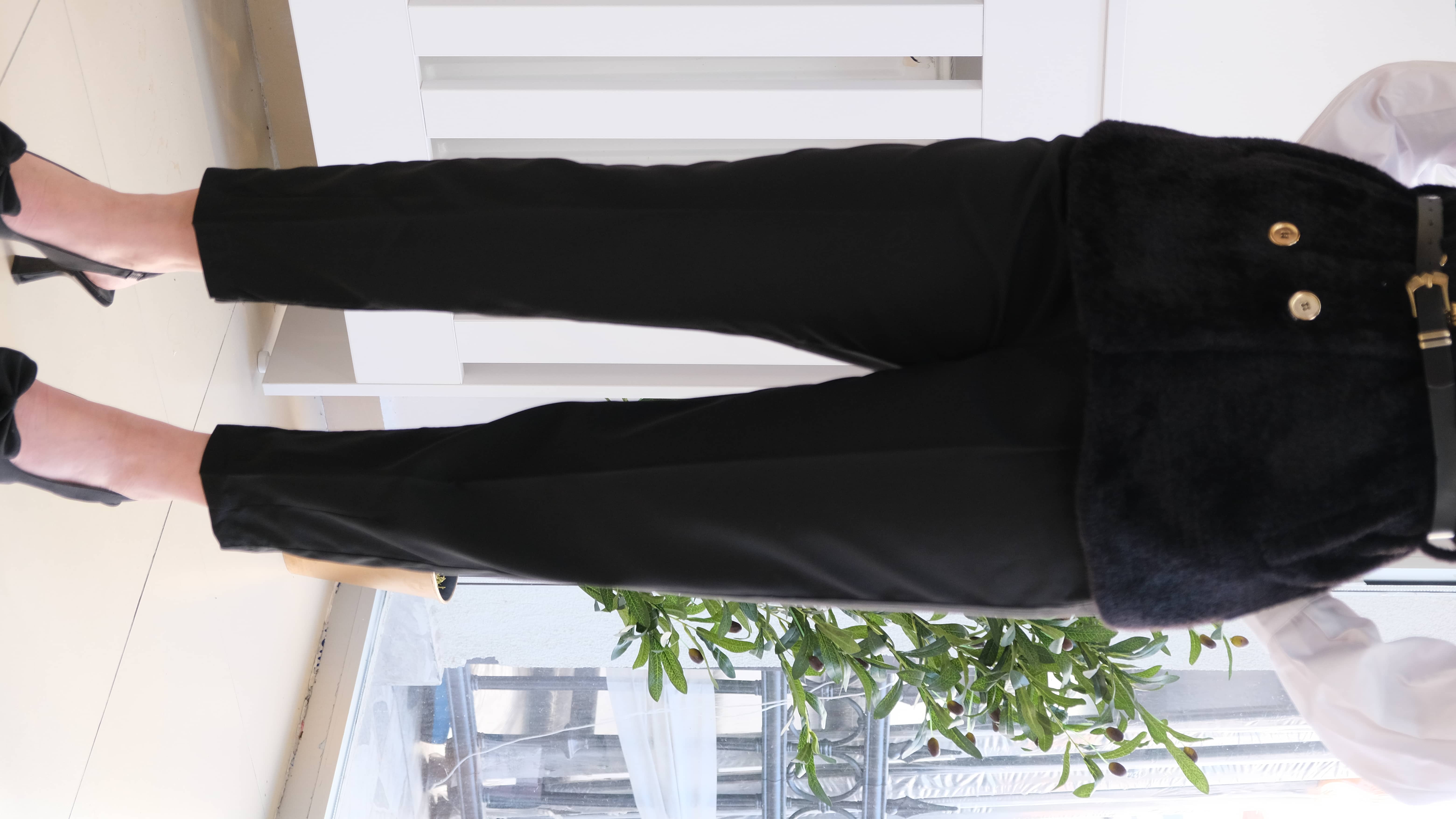 Havuç Paça Kemerli Paça Dikişli Kumaş Pantolon 