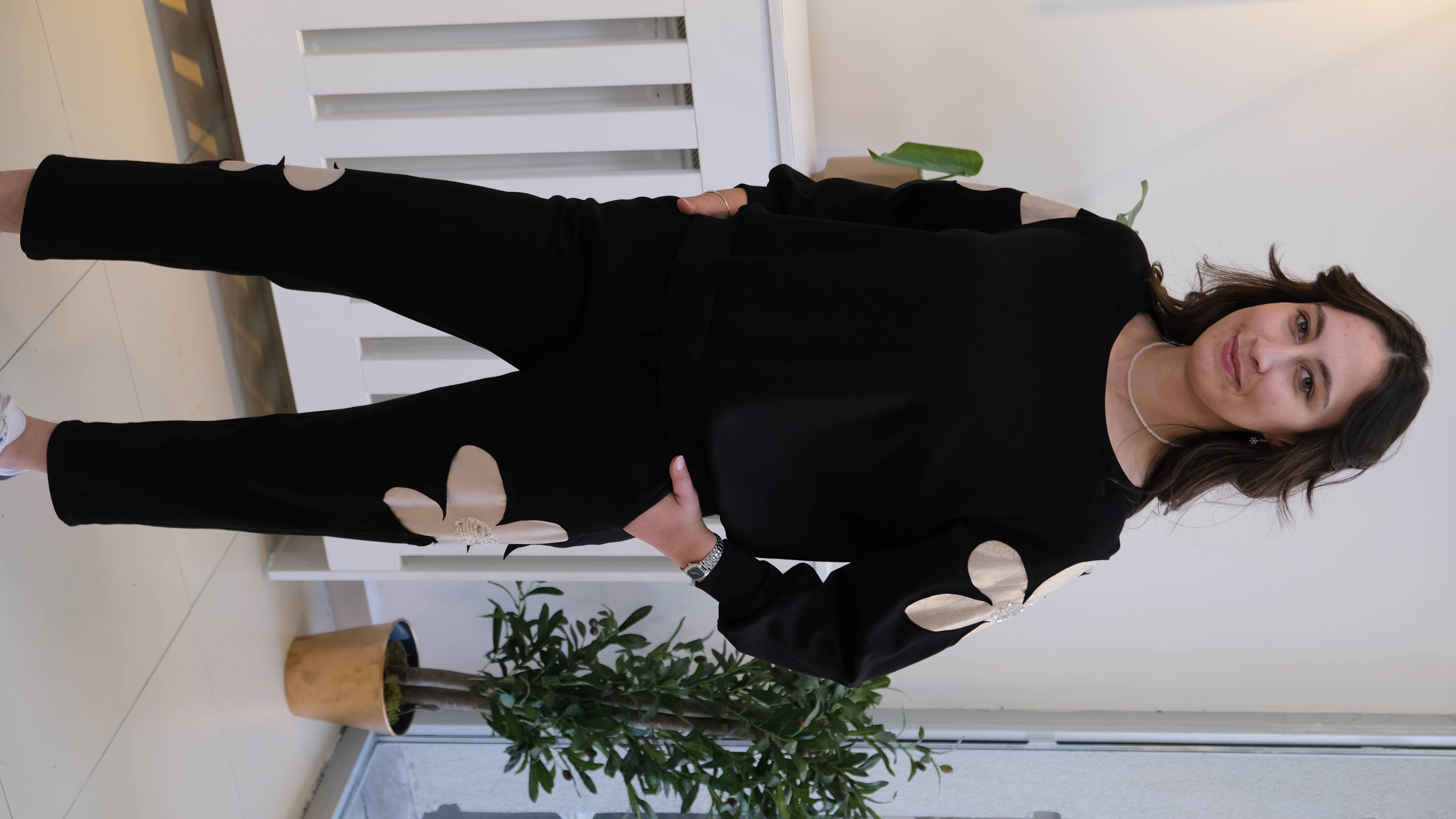 İtalyan Yanlar Çiçek Detaylı Oysho Pantolon