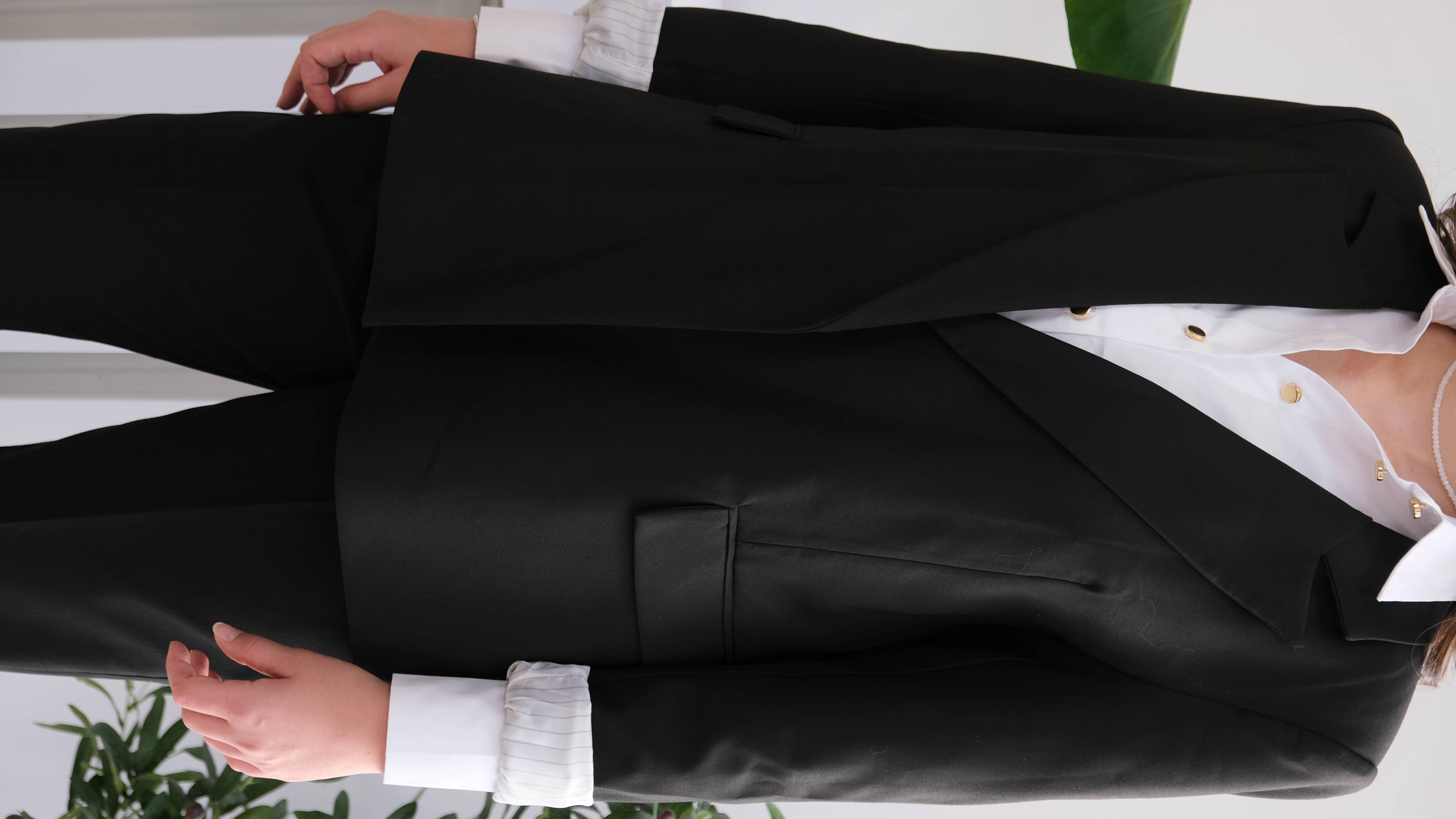 Astar Çizgili Önden Düğmeli Blazer 