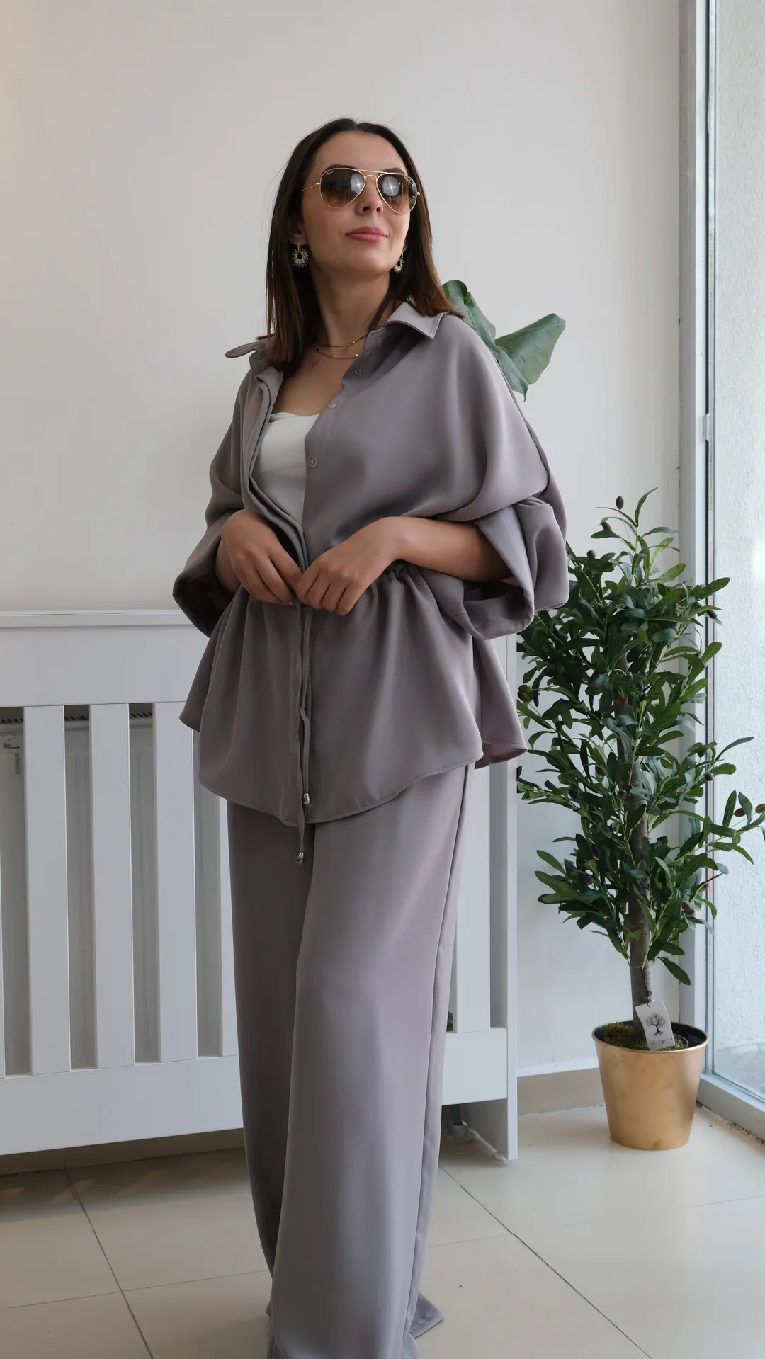 Bel Tuneli Takım - Gri