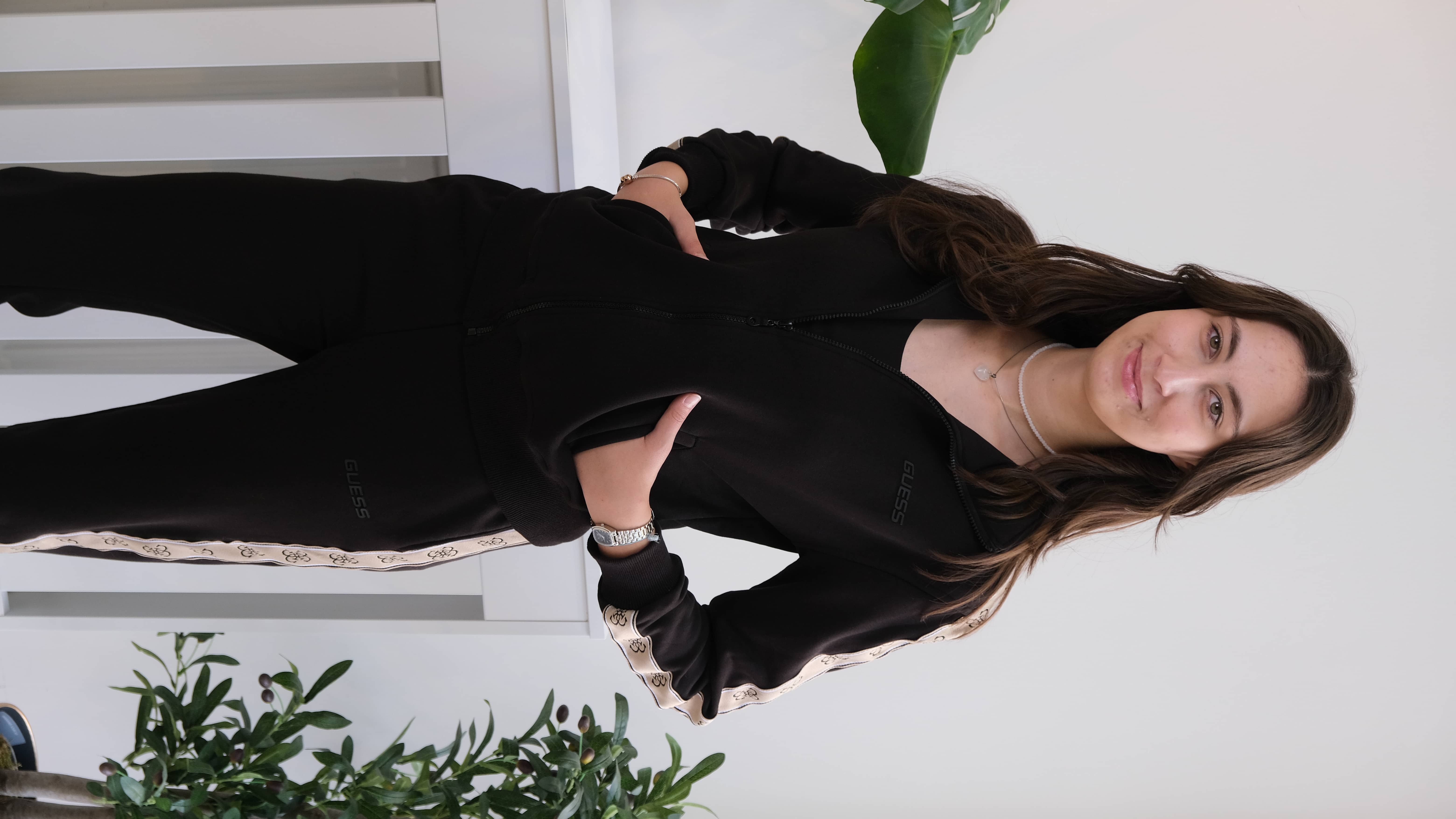 Ön Fermuarlı Paça Lastikli Yanlar Şeritli Eşofman Takımı 