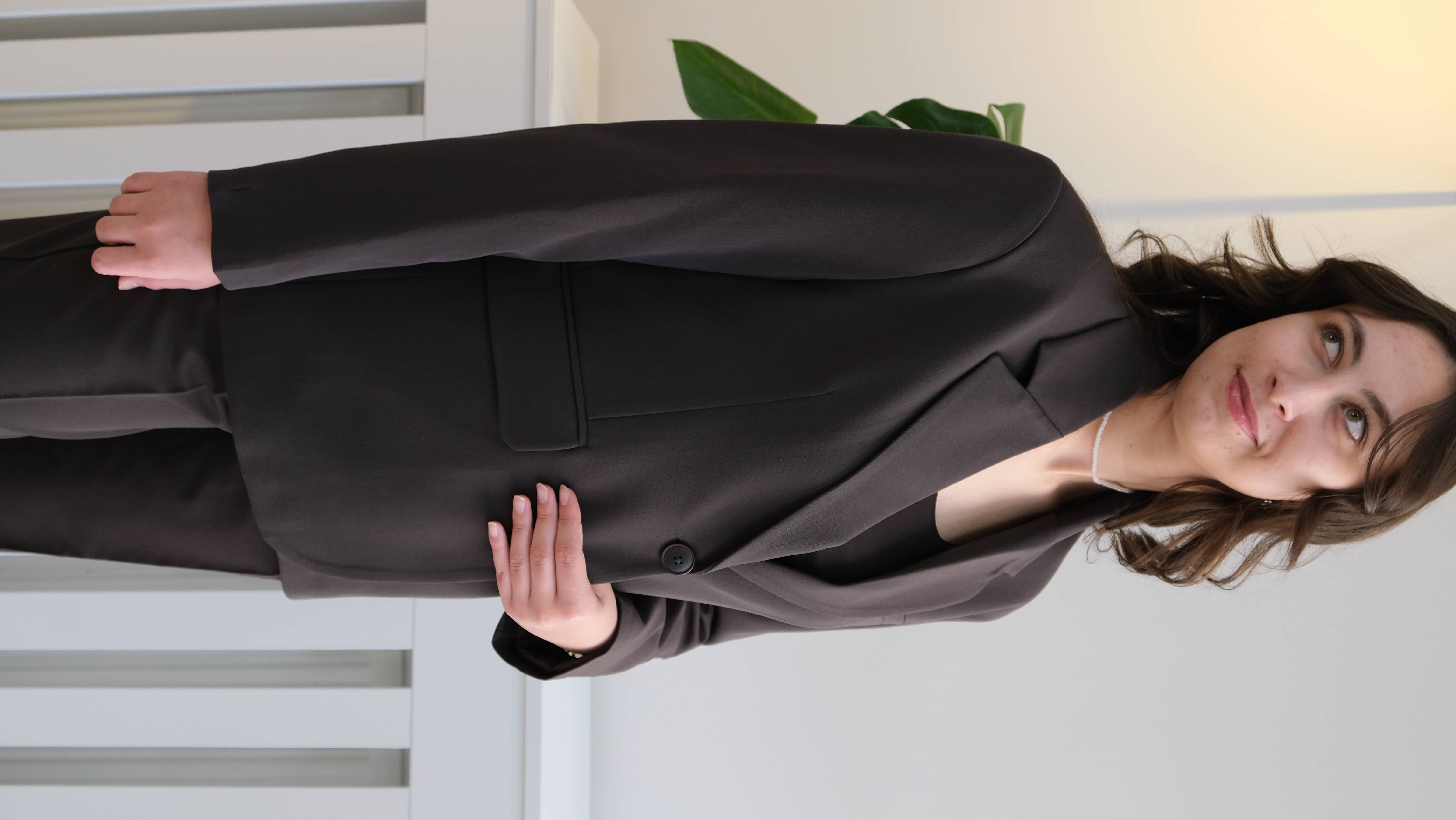 Oversays Ön Düğmeli Blazer 