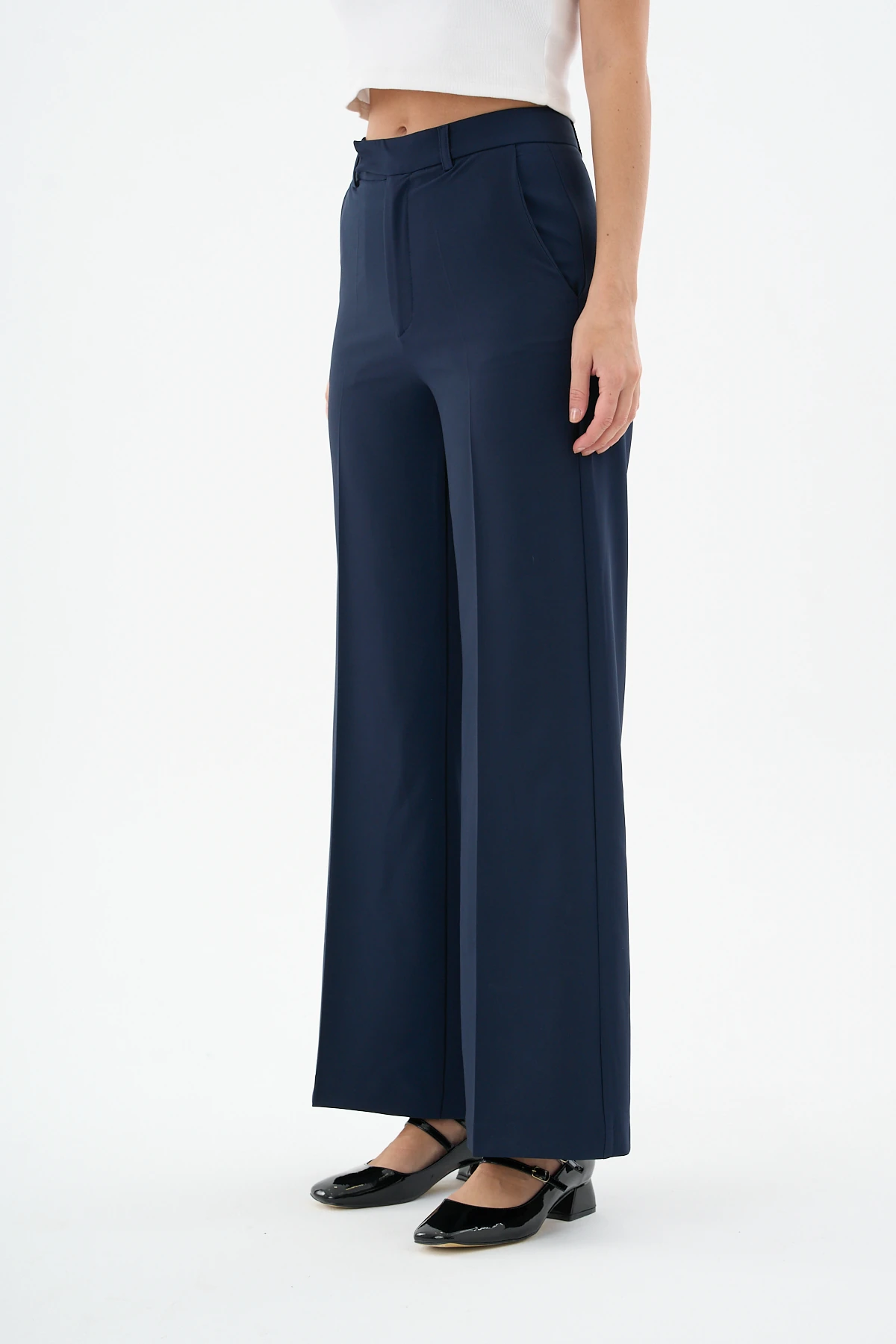 Düz Paça Pantolon Lacivert