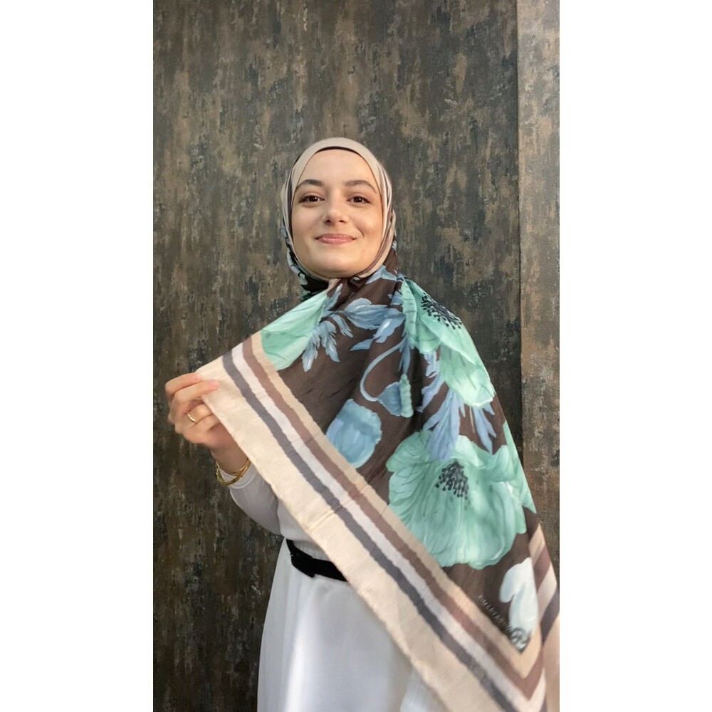 Gelincik Desen bambu şal