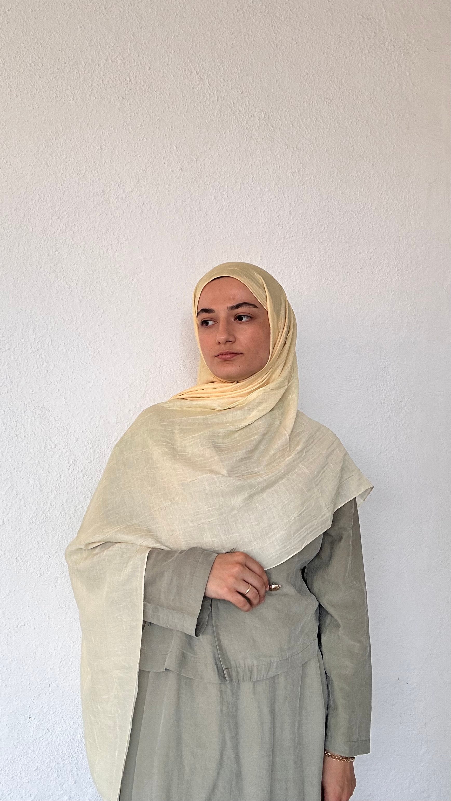 Degrade Bambu Şal - Sarı