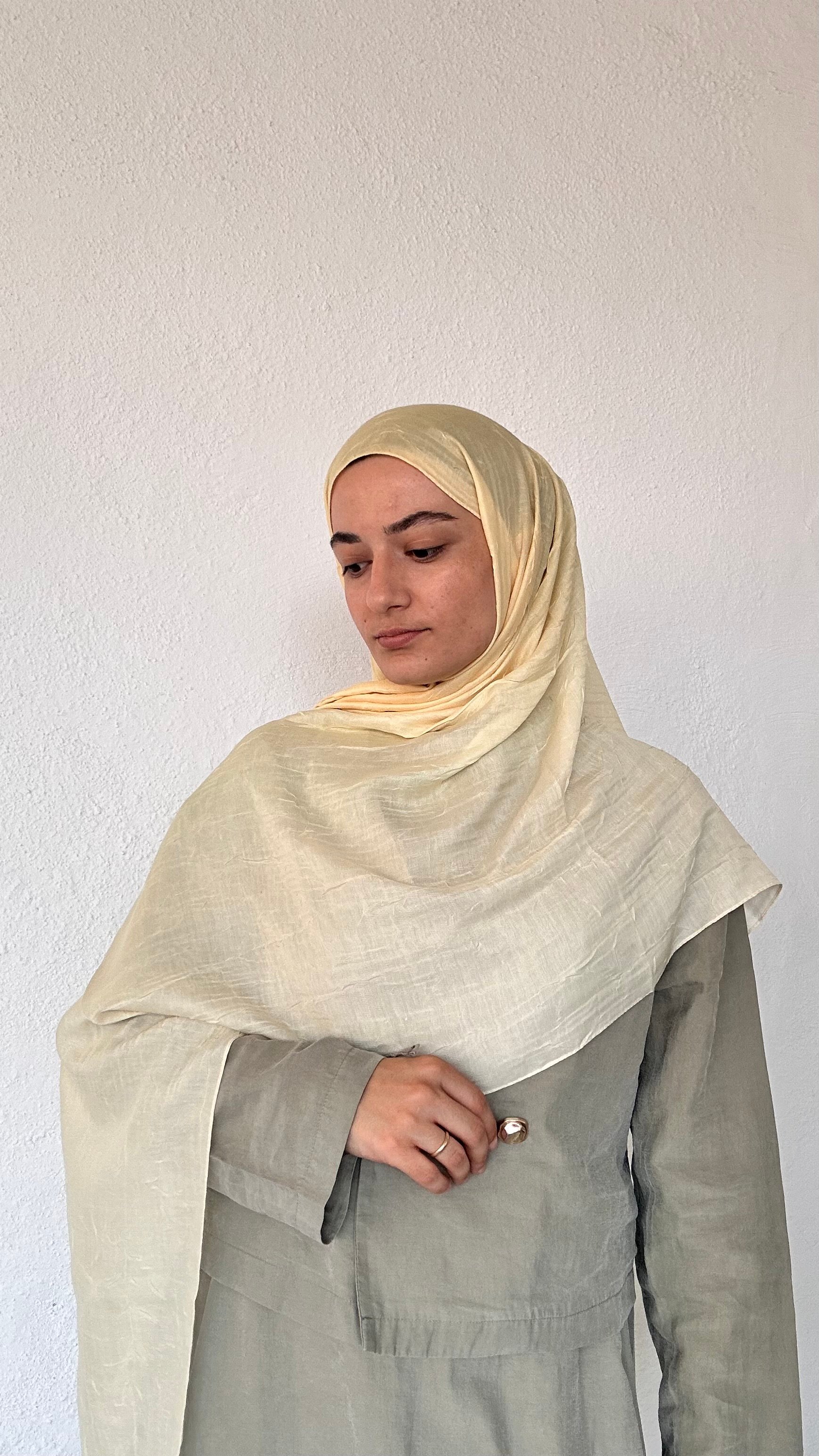Degrade Bambu Şal - Sarı