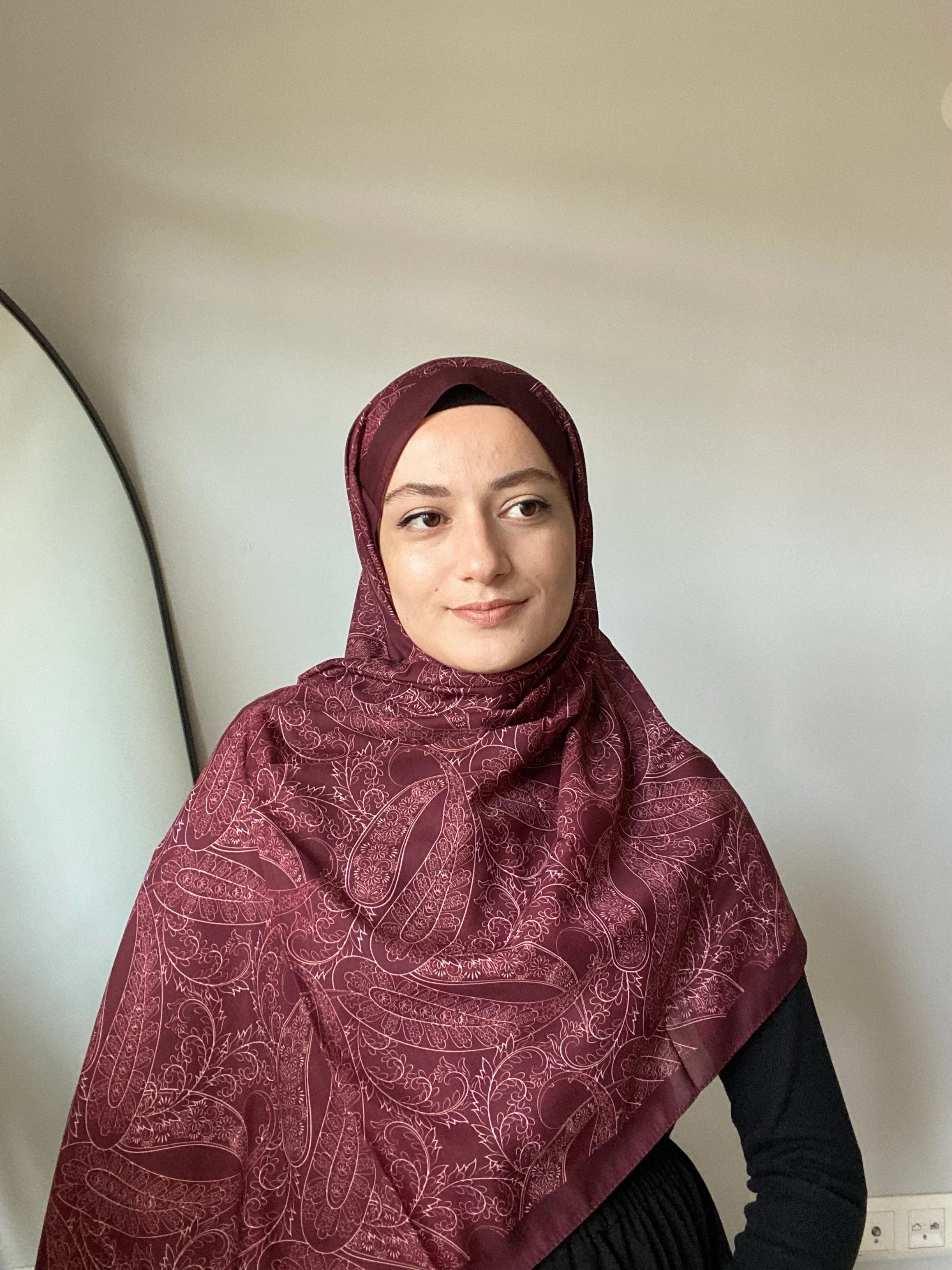 ETNİK BOHEM ŞAL - bordo