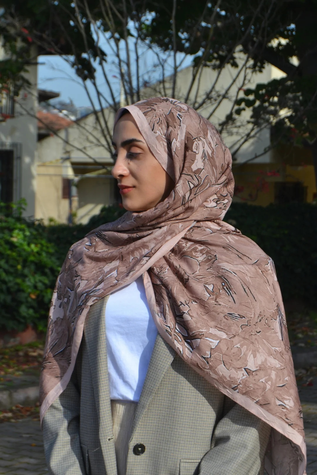 Aura Desenli Bambu Şal