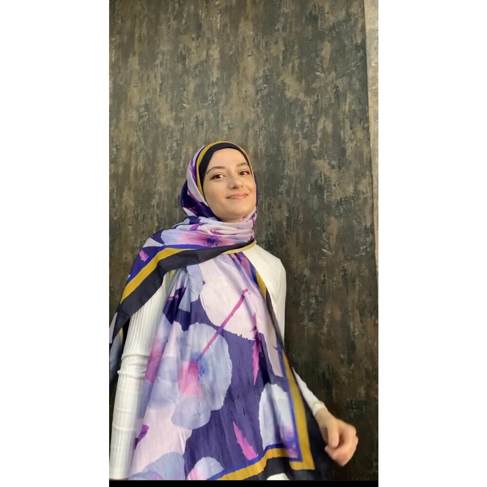 Gelincik Desen bambu şal