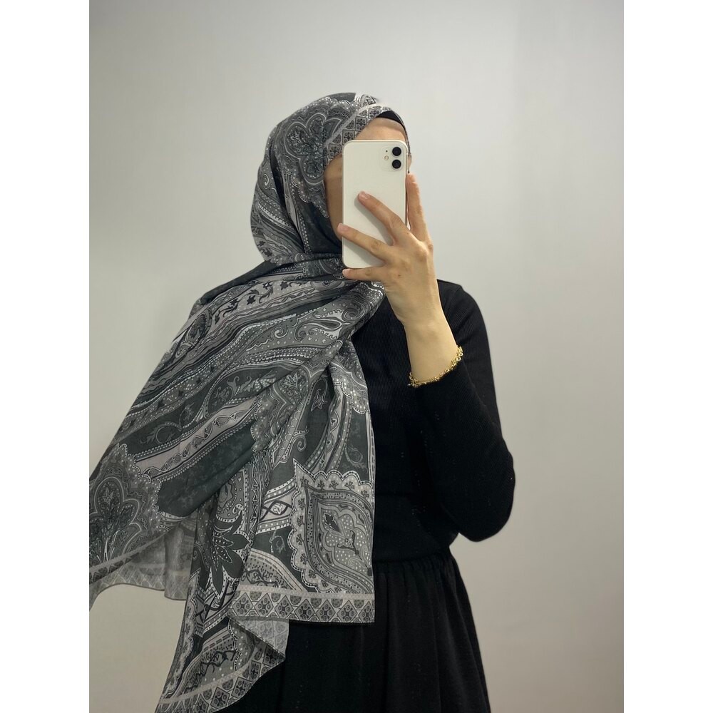Etro desen pamuk soft şal
