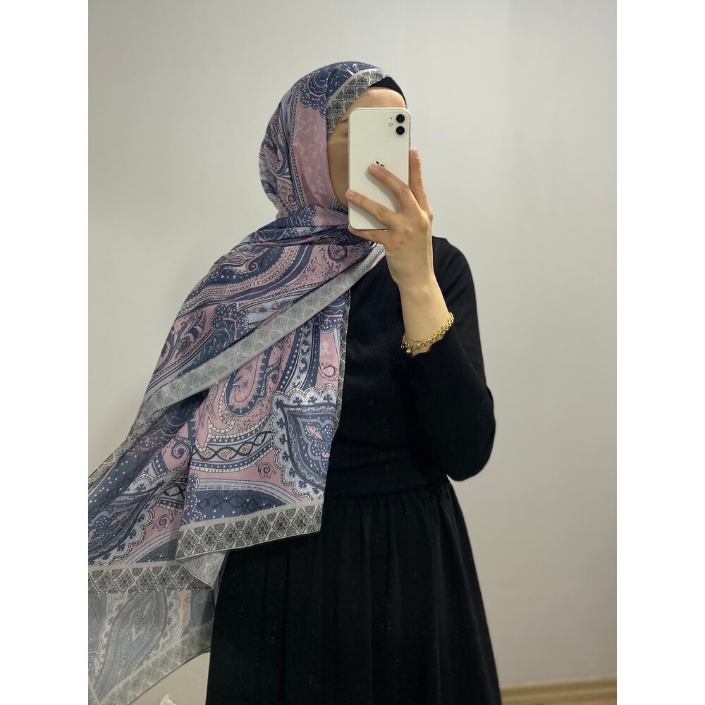 Etro desen pamuk soft şal